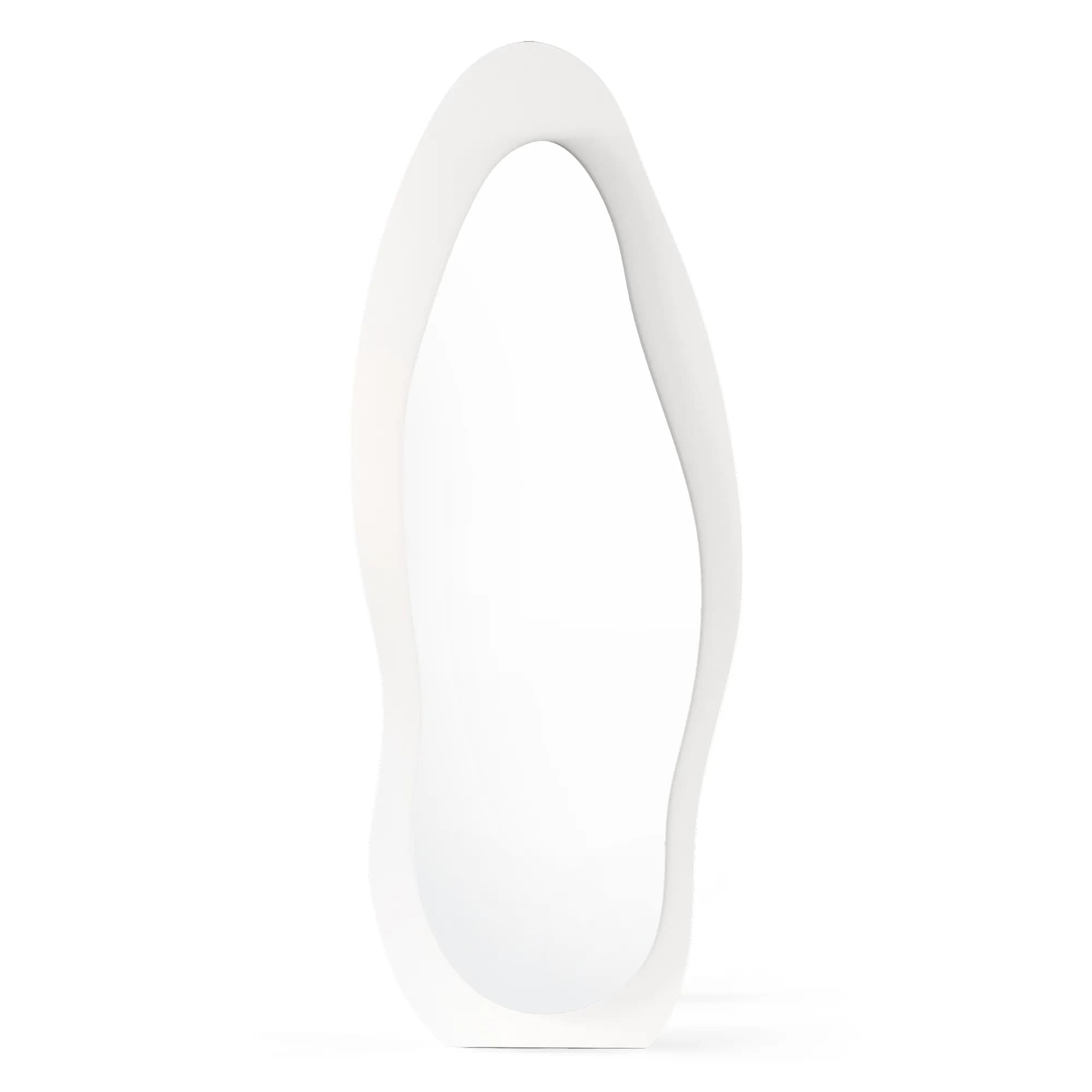 Voľne stojace zrkadlo s LED osvetlením Mara 63x160 cm biele 1