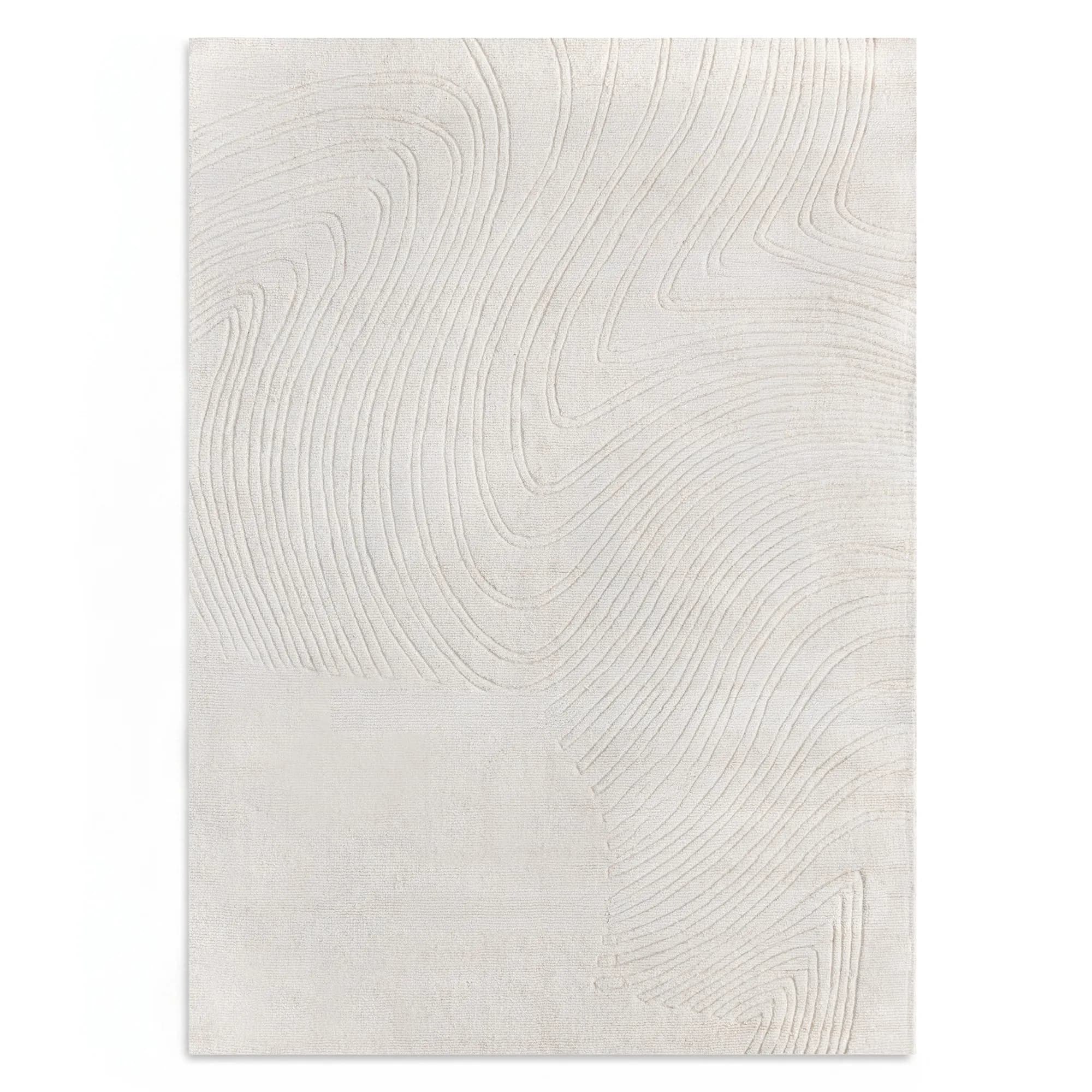 Vlnený obdĺžnikový koberec Asa 120x180 cm krémový 1
