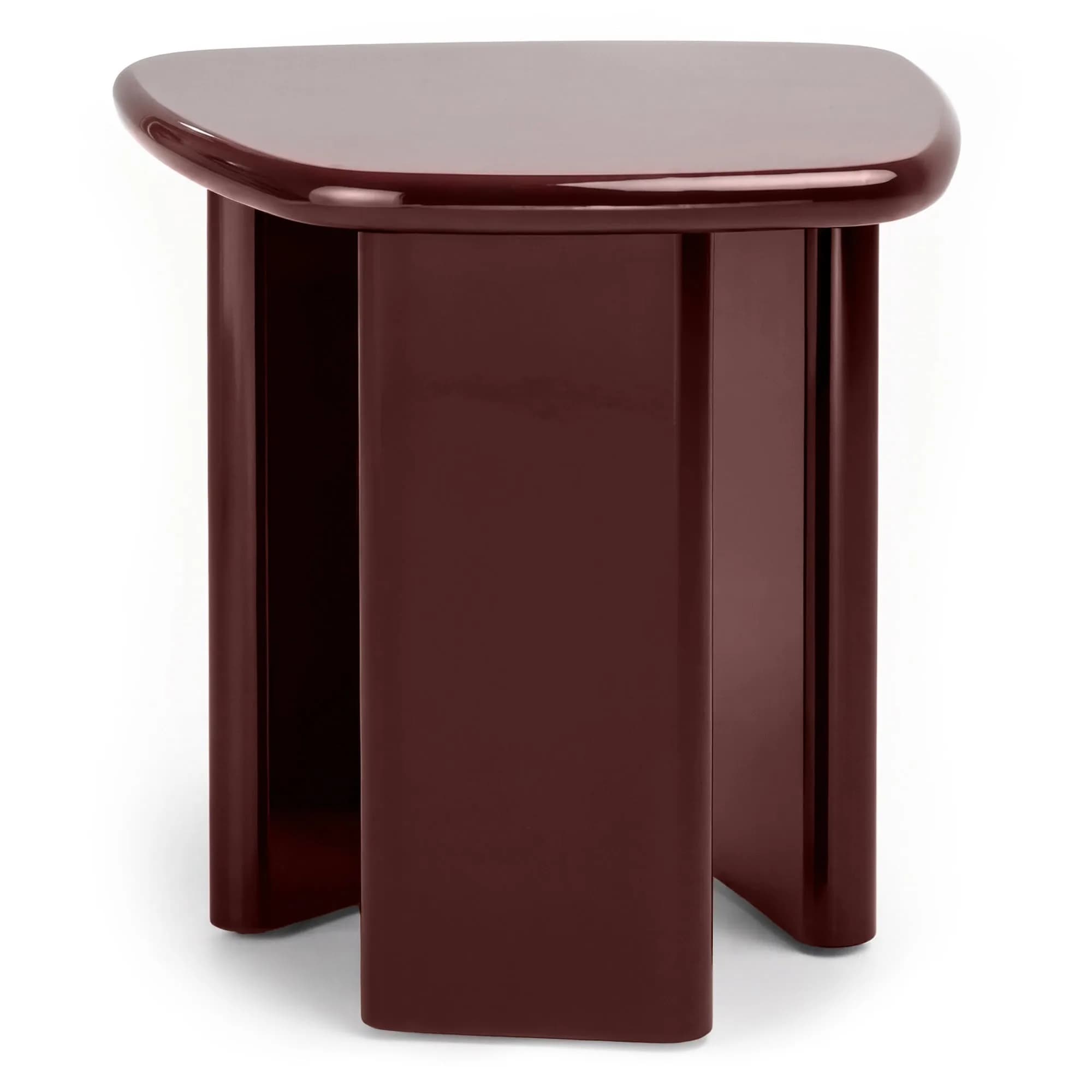 Odkladací stolík Barmi 55 cm vínový 1