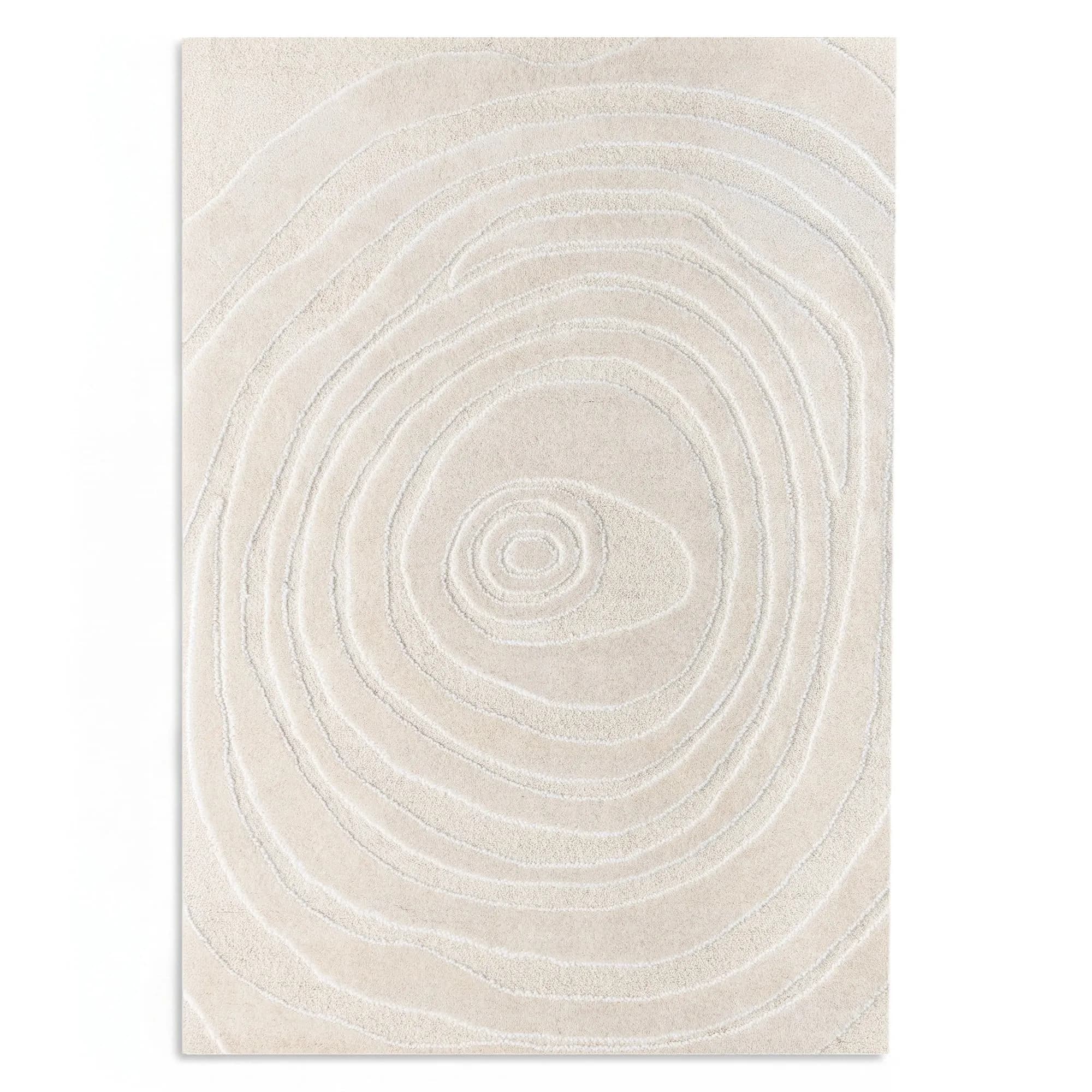 Vlněný obdélníkový koberec Sora 190x290 cm krémový 1