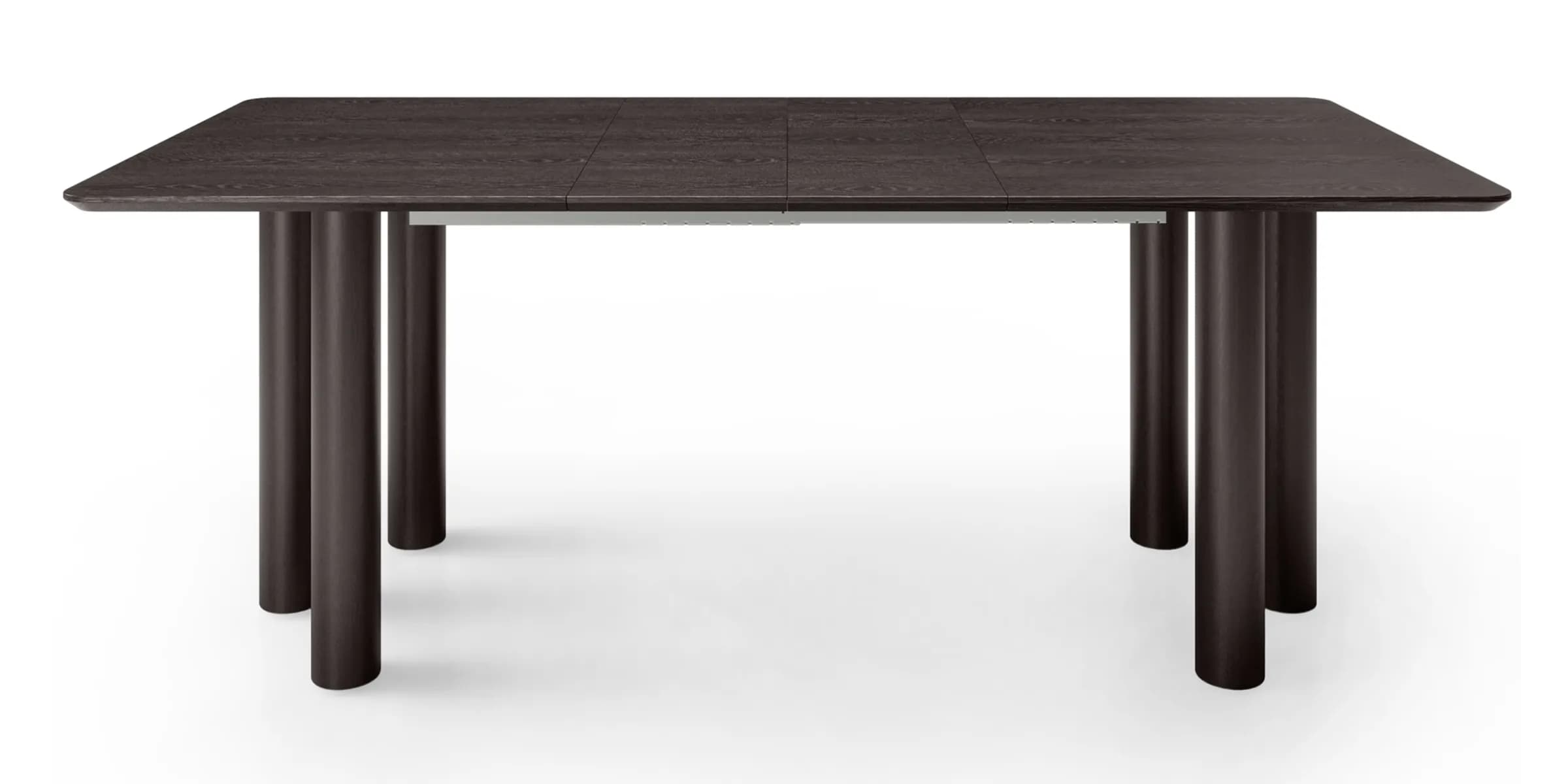 Jedálenský rozkladací stôl Loa 140/200 cm z masívu čierny