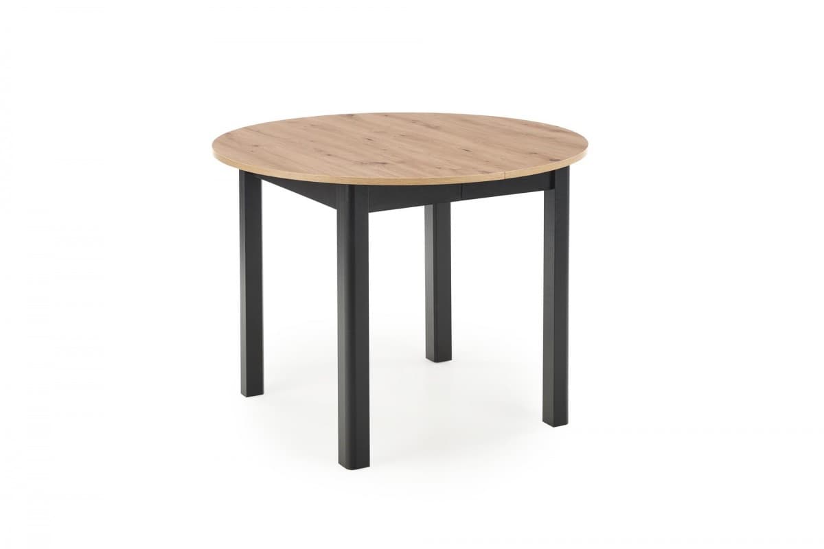 Jedálenský rozkladací stôl Rigo 102/142 cm dub artisan/čierny