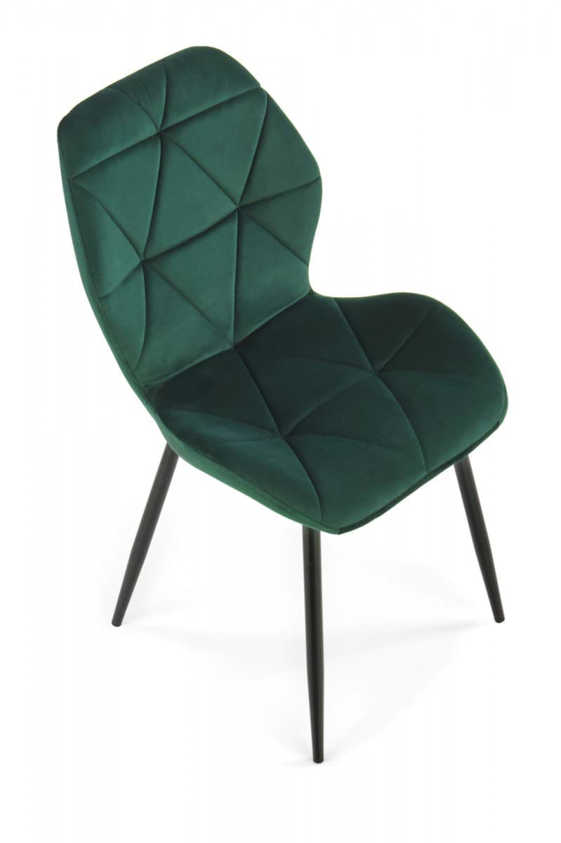 Designová stolička Noel tmavo zelená 1