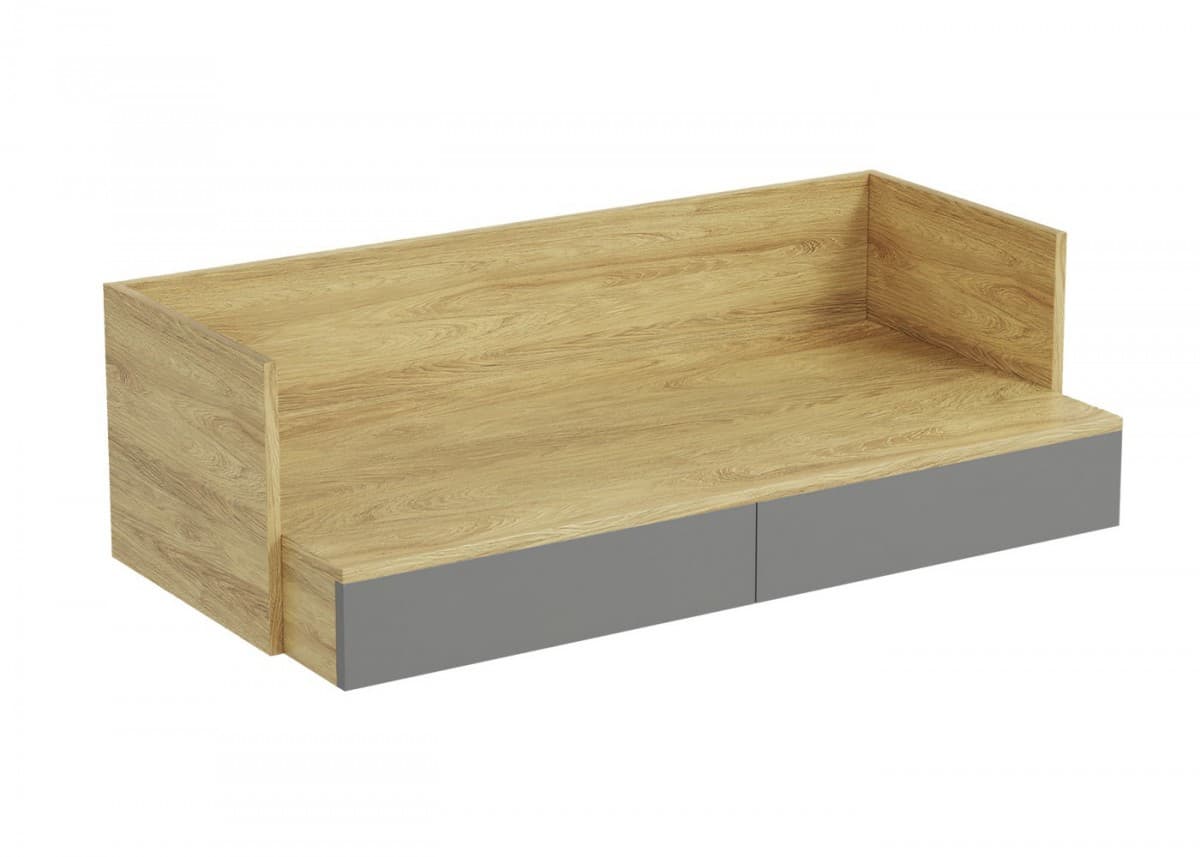 Stôl MOBIUS 2S dub hickory/sivý 1