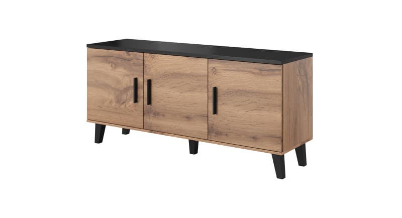 TV stolík Lotta I 150 cm dub wotan/čierny