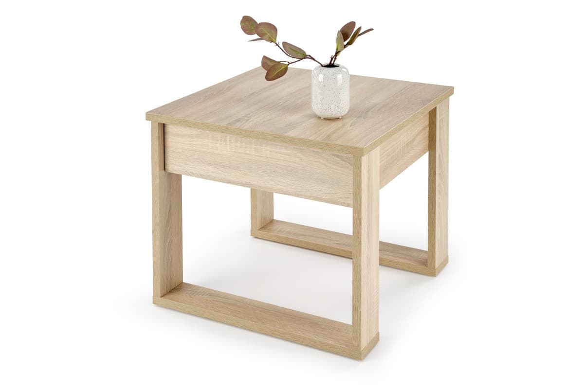 Odkladací stolík NEA SQUARE 60 cm dub sonoma