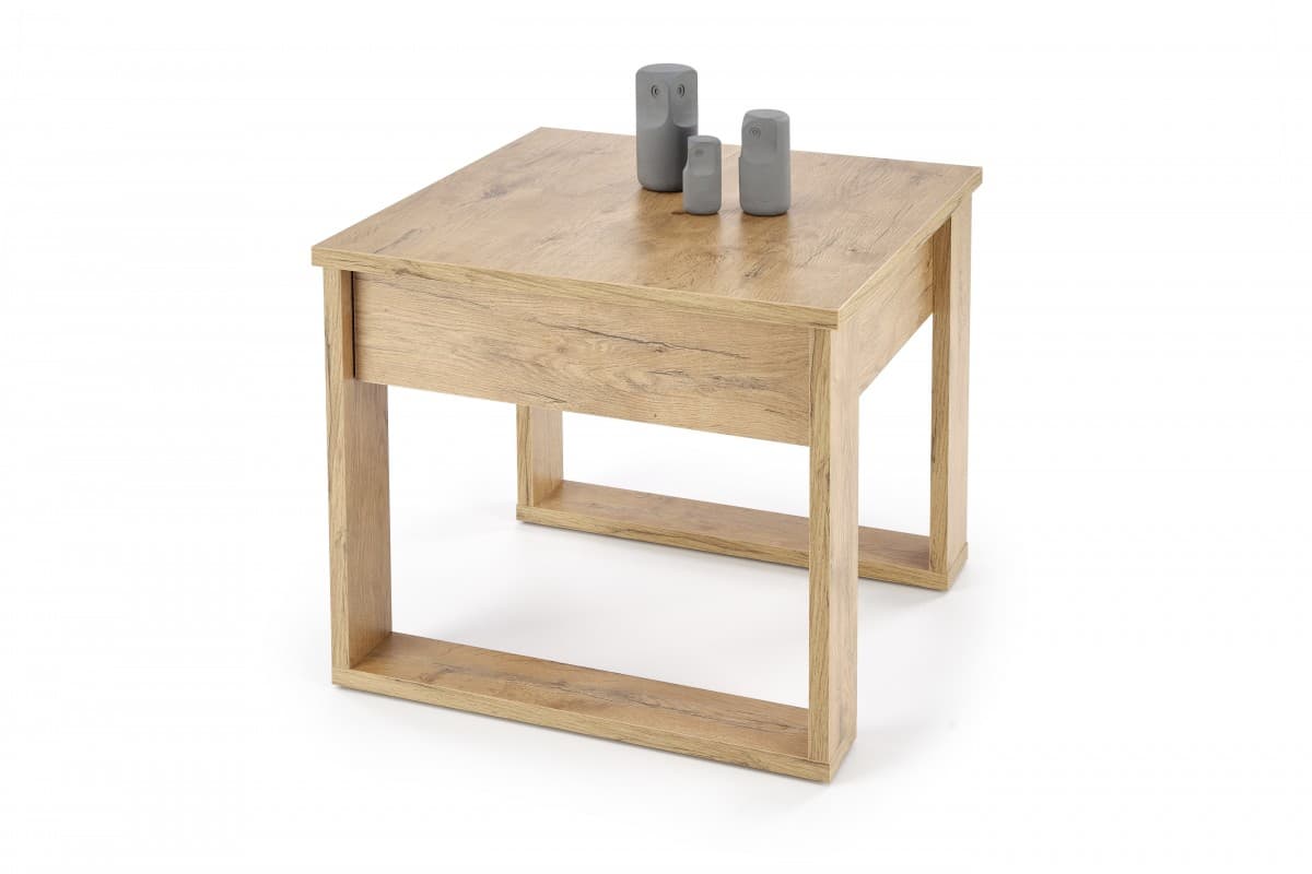 Odkládací stolek NEA SQUARE 60 cm dub wotan 1