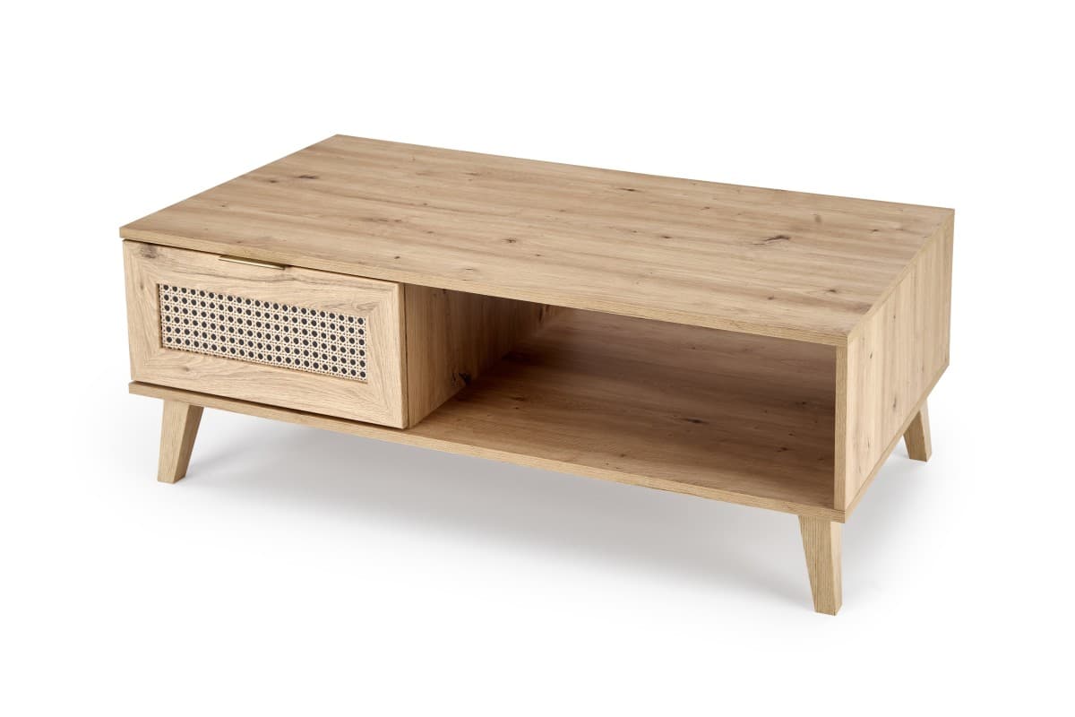 Konferenčný stolík Borneo K 120 cm dub artisan/čierny