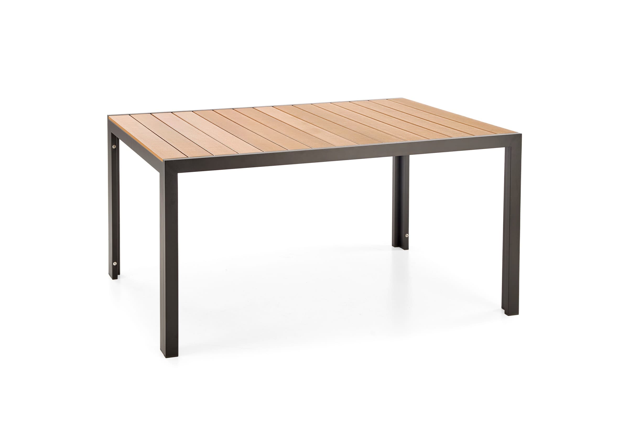 Záhradný stôl Fierro 150 cm hnedý/čierny 1