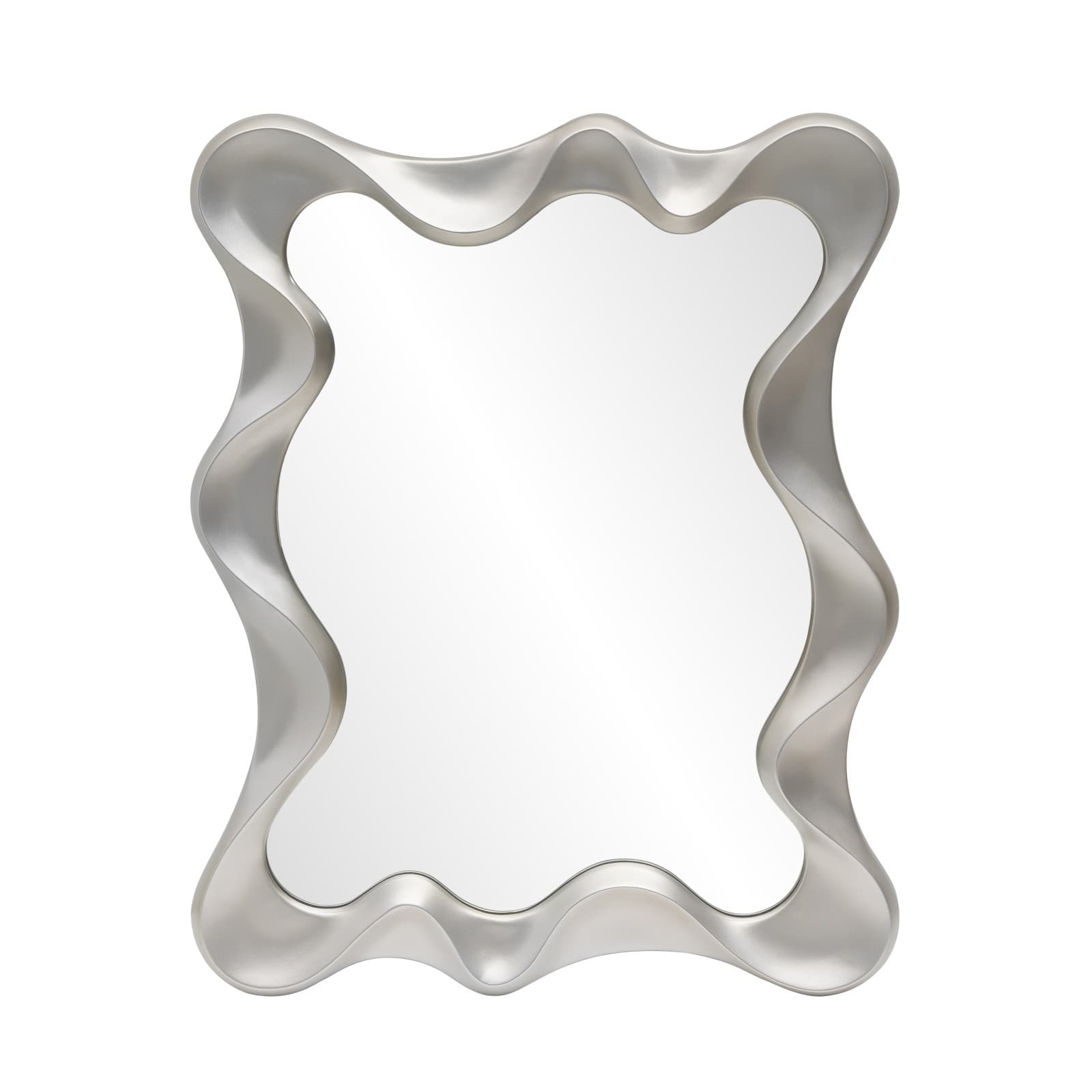 Nástenné zrkadlo DECO strieborné