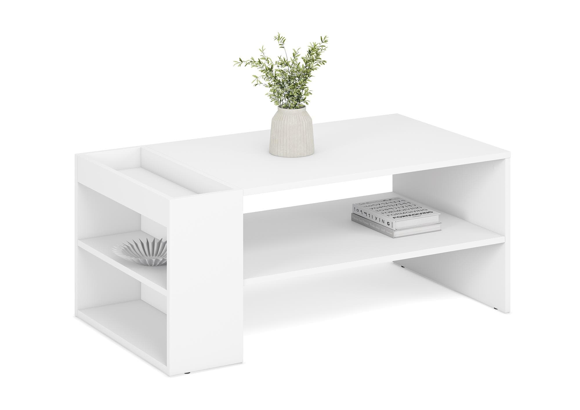 Konferenčný stolík MURCIA 100 cm biely 1