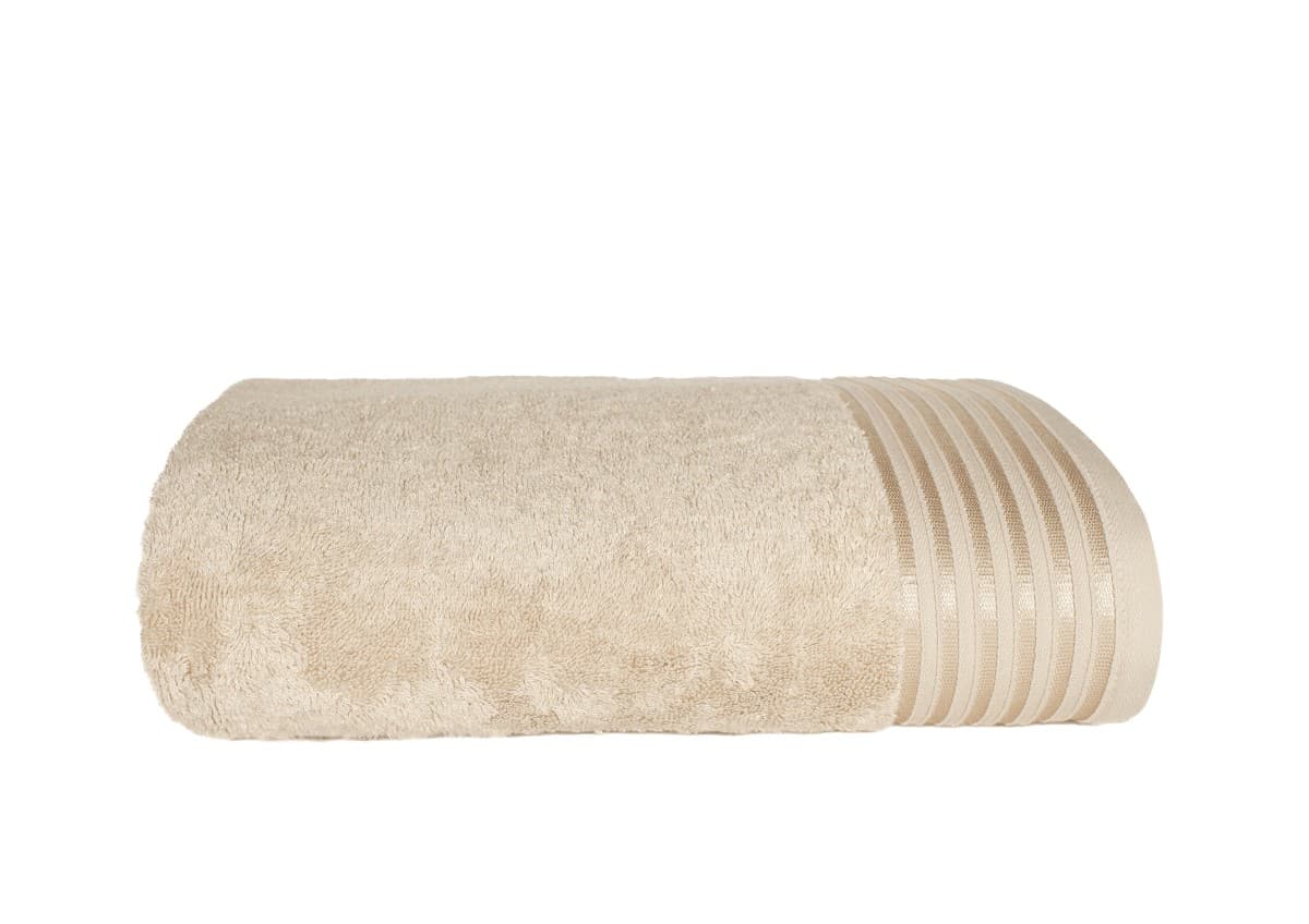 Bavlnený froté uterák s modalom VELA 70x140 cm béžový