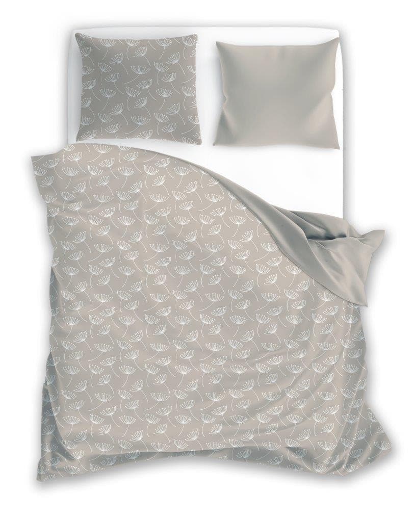 Obliečky z mikrovlákna Satyn 002 140x200 cm + 70x90 cm béžové 1