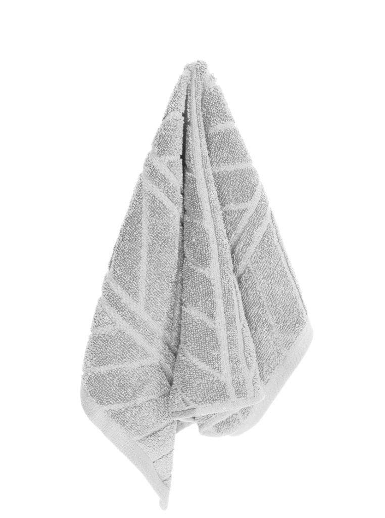 Bavlnený froté uterák RELIEF 30x50 cm sivý 1