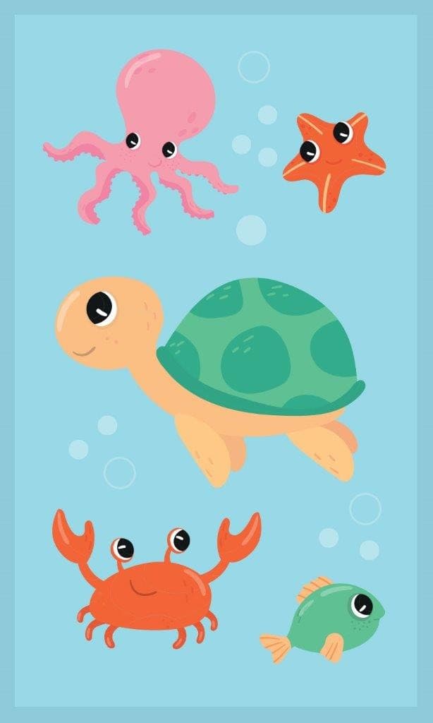 Detský bavlnený uterák KIDS 002 30x50 cm modrý