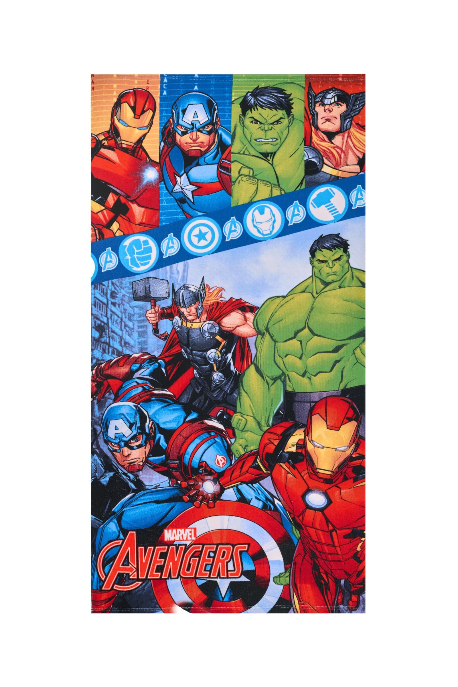 Detský rýchloschnúci uterák OKRAJ AVENGERS 70x140 cm viacfarebný