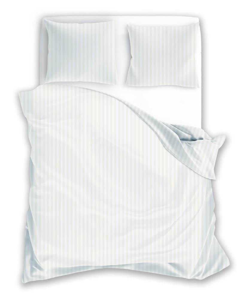 Bavlnené saténové obliečky Fashion 010 160x200 cm + 2x 70x80 cm biele