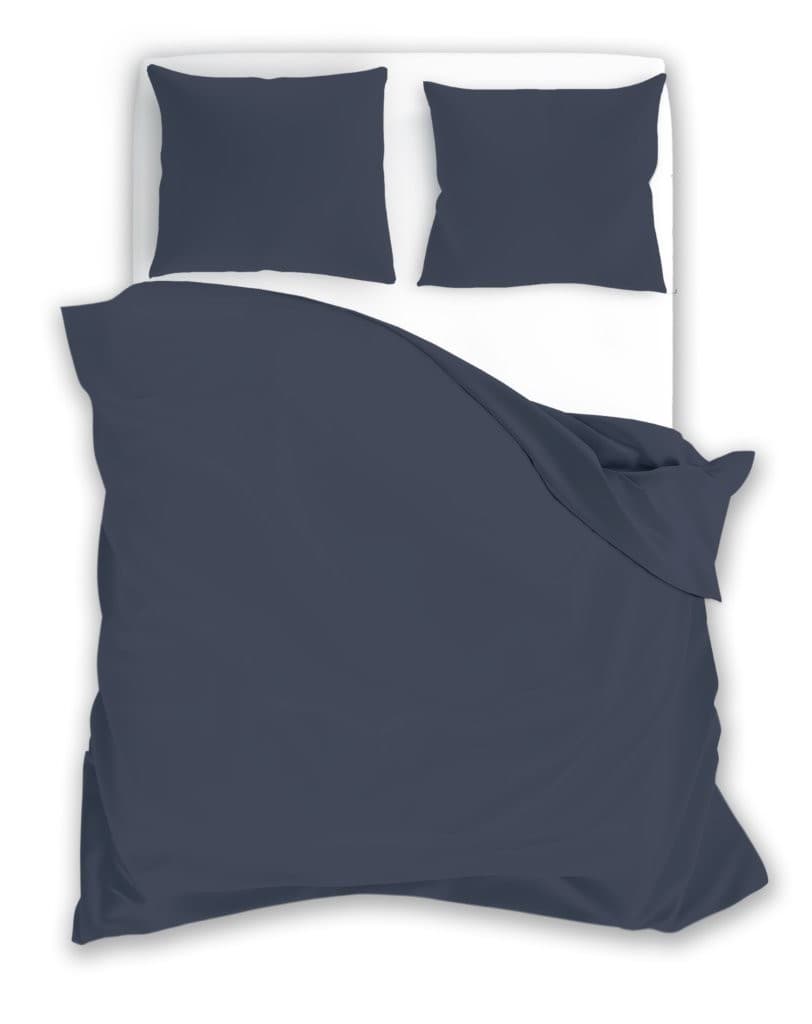 Bavlnené saténové obliečky Fashion 013 220x200 cm + 2x 70x80 cm indigo