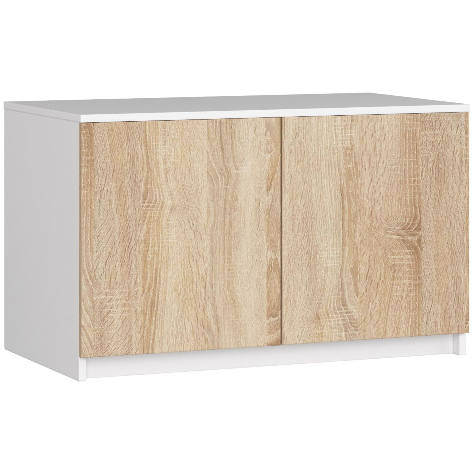 Nástavec na skriňu Star 90 cm biely/sonoma 1
