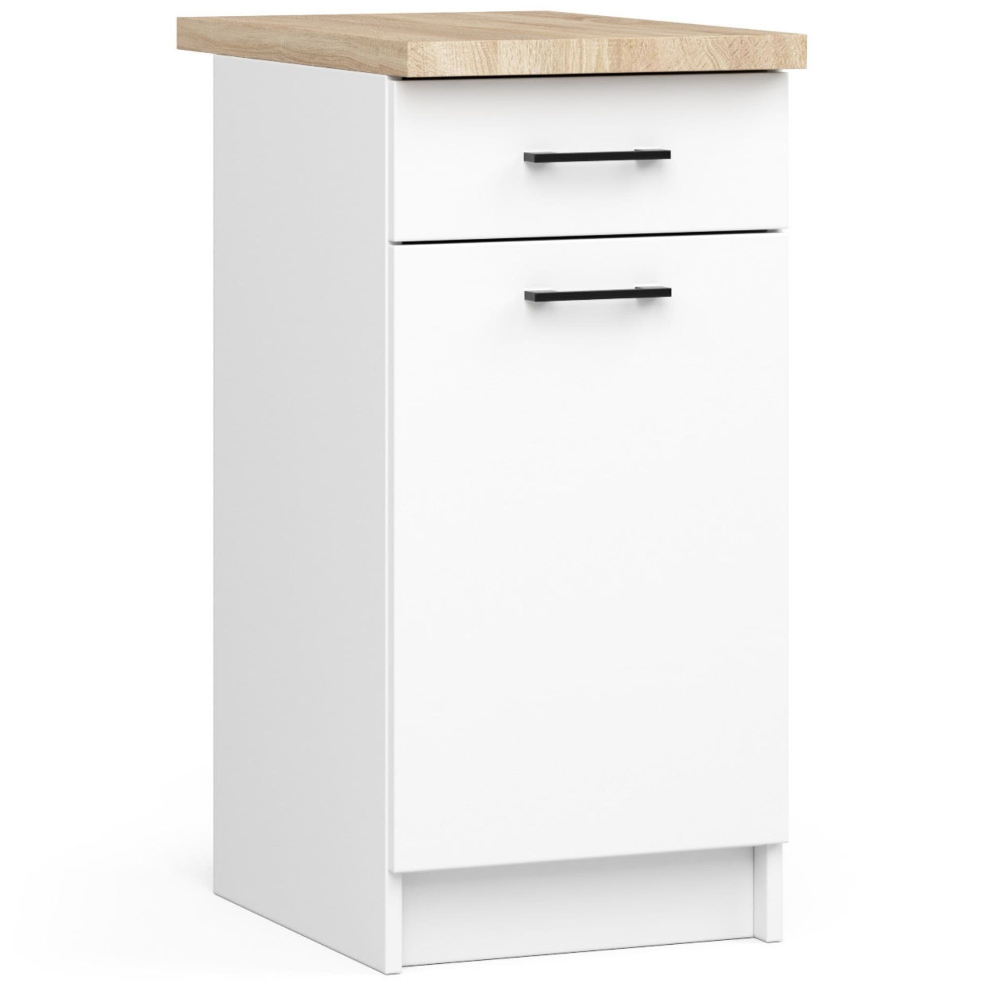 Kuchynská skrinka Olivia S 40 cm 1D 1S biela