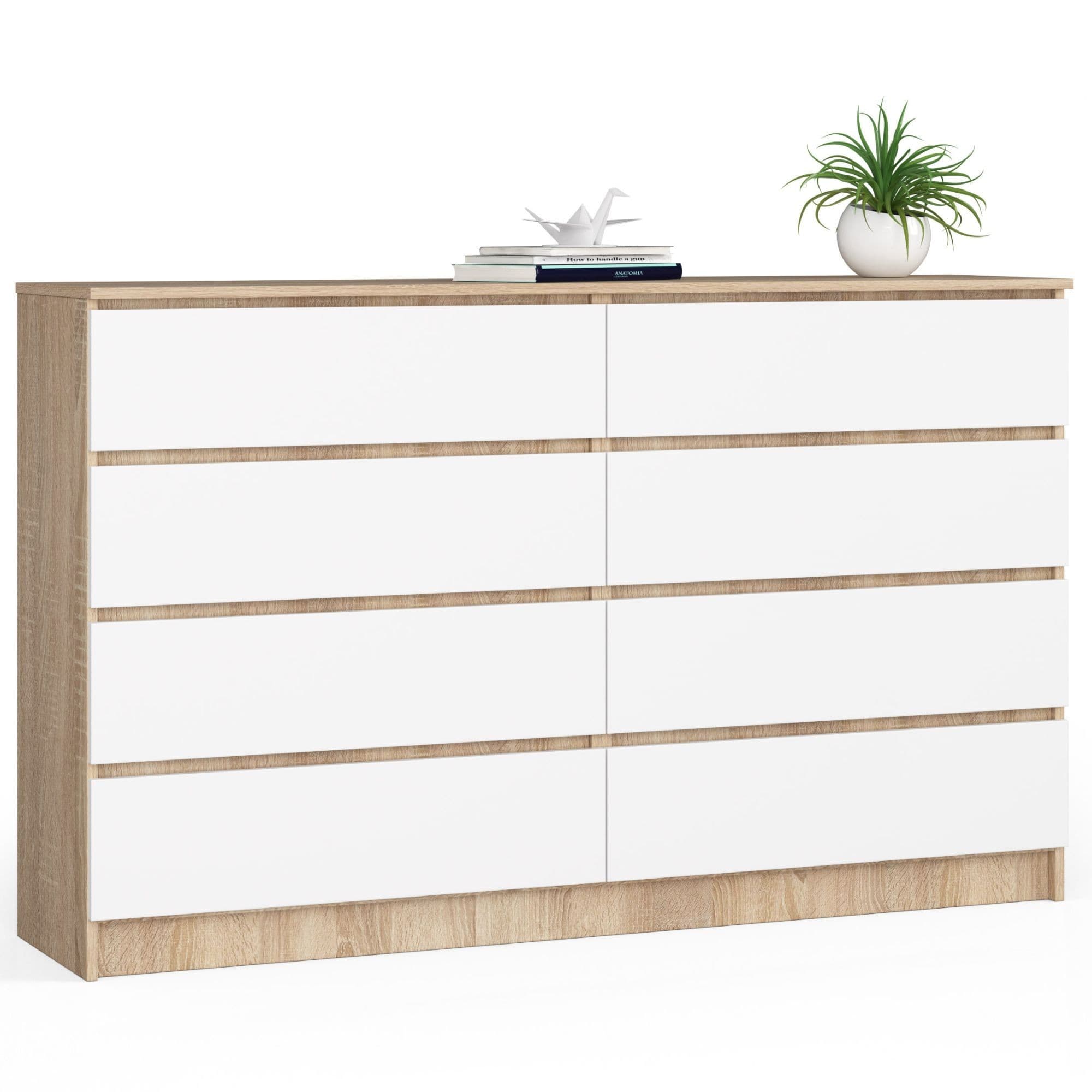 Komoda Inbia K 160 cm dub sonoma/biela 1