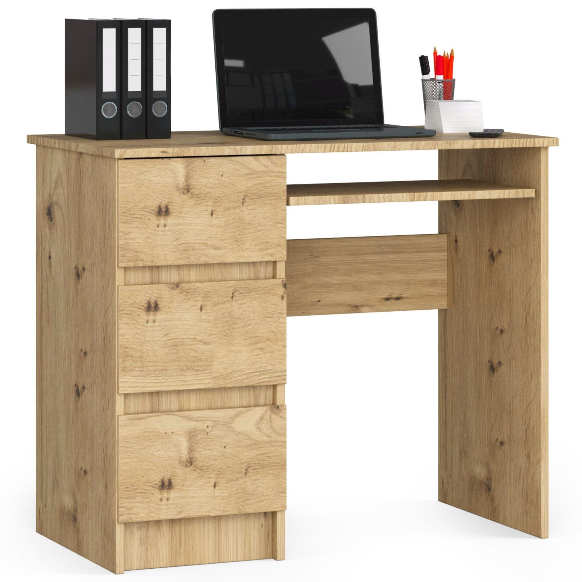 Psací stůl A-6 90 cm dub artisan levý 1