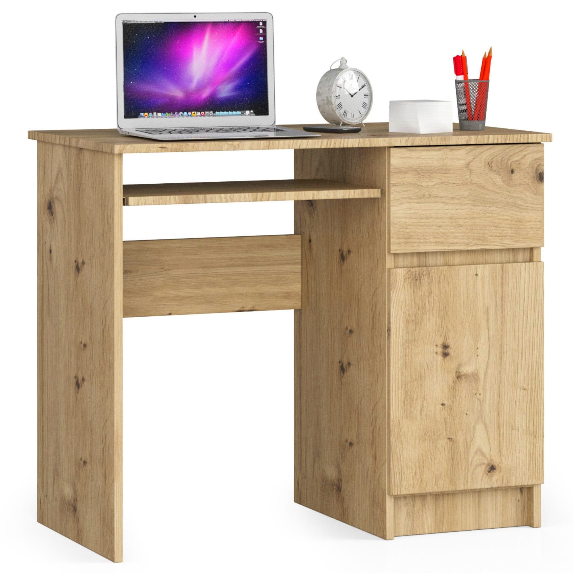 Písací stôl PIKSEL 90 cm dub artisan pravý 1