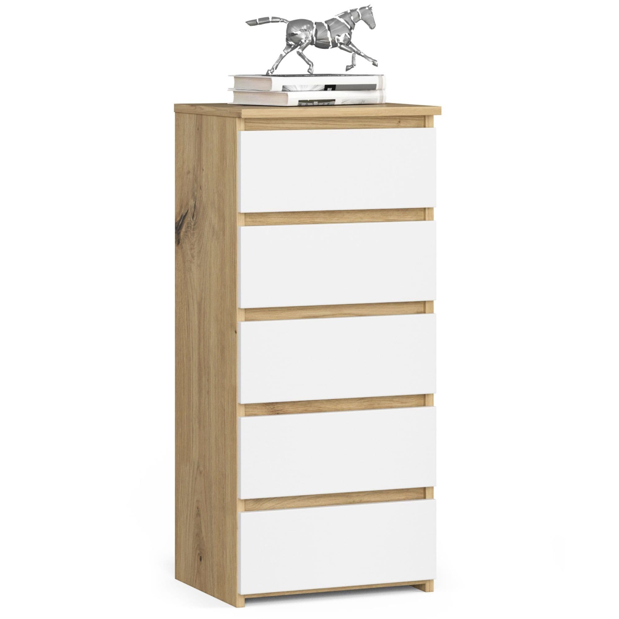 Komoda CL5 40 cm dub artisan/bílá 1