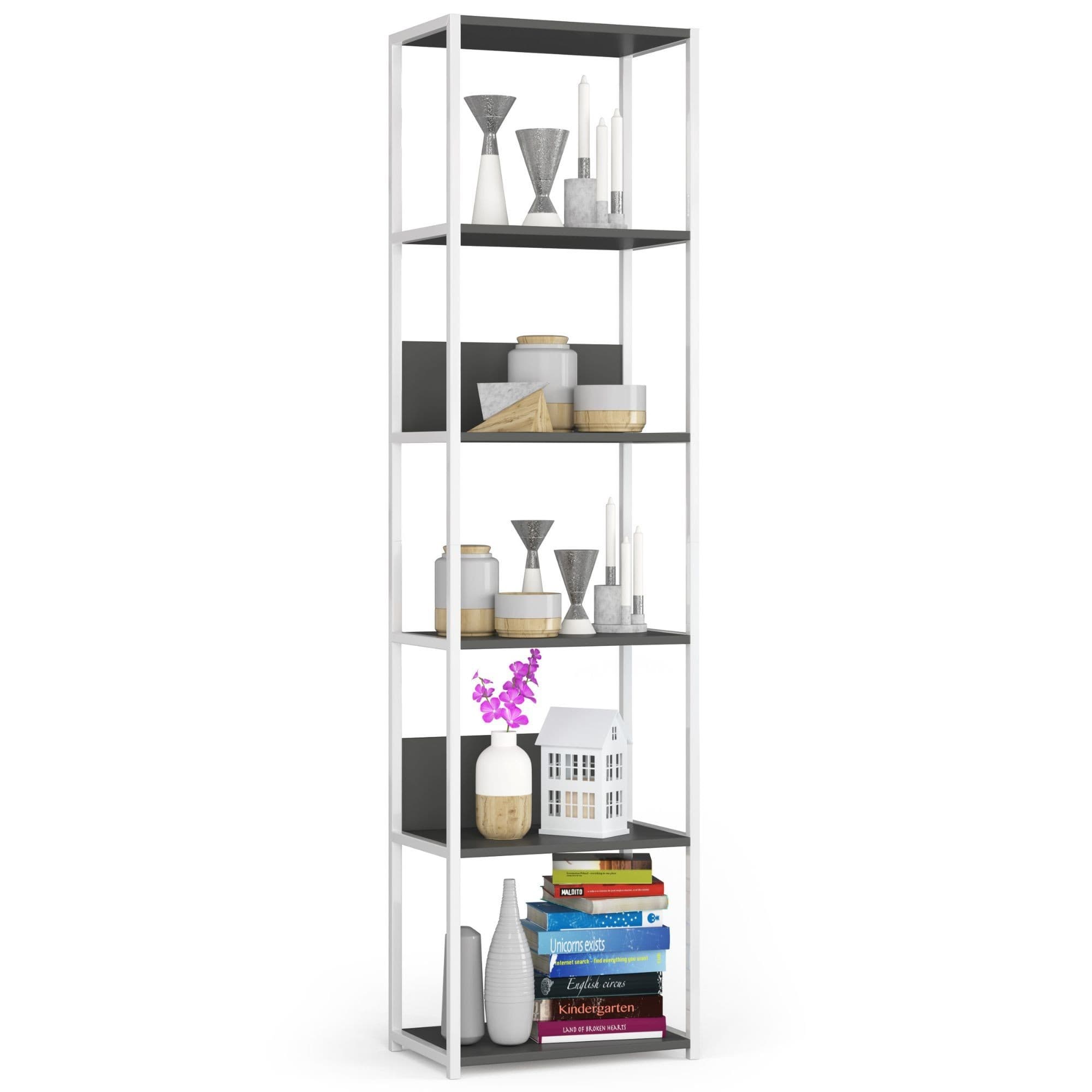 Regál LOFT 50 cm biely/šedý 1