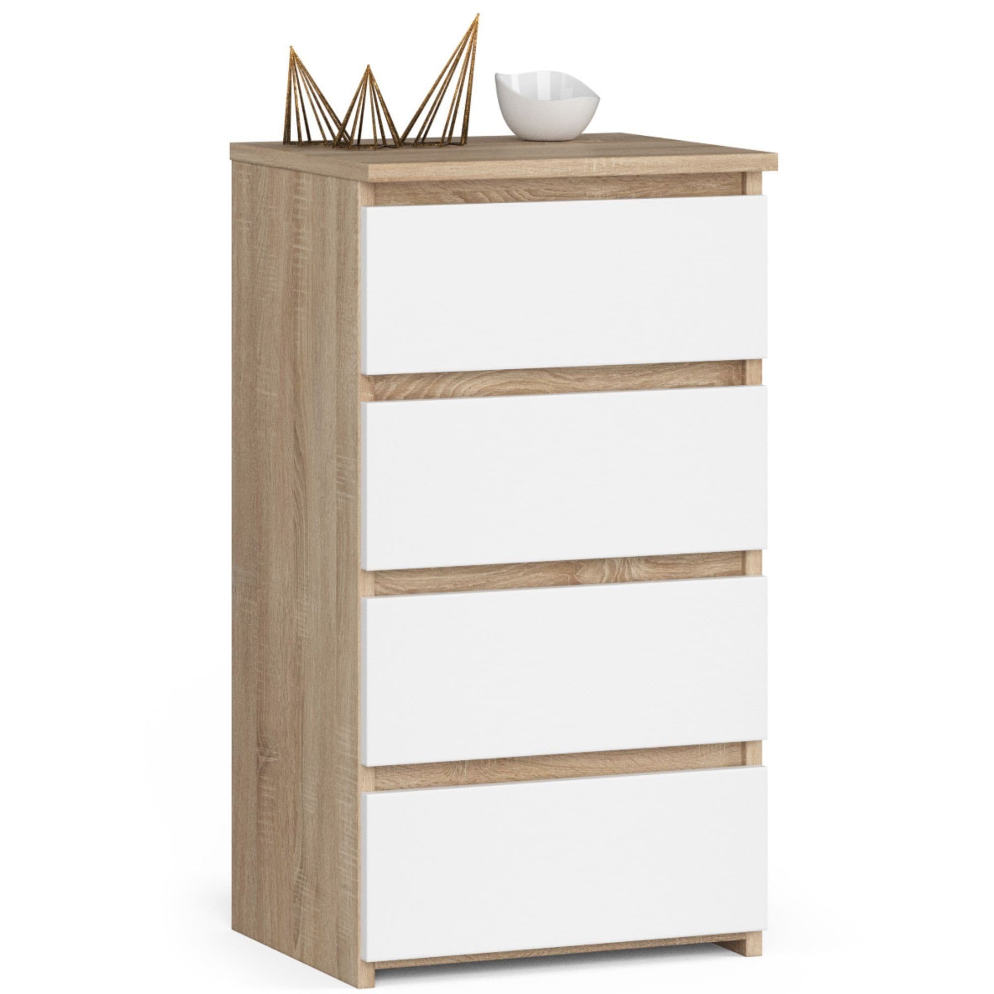 Komoda CL4 40 cm dub sonoma/bílá