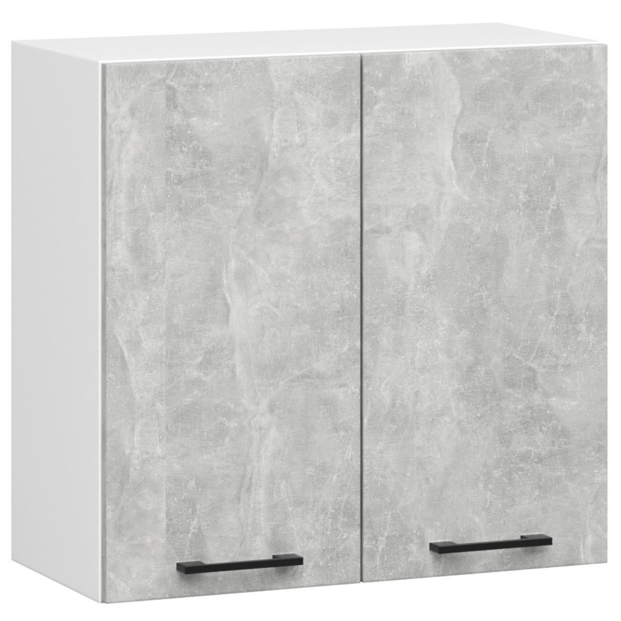 Kuchynská závesná skrinka Olivie W II 60 cm biela/betón