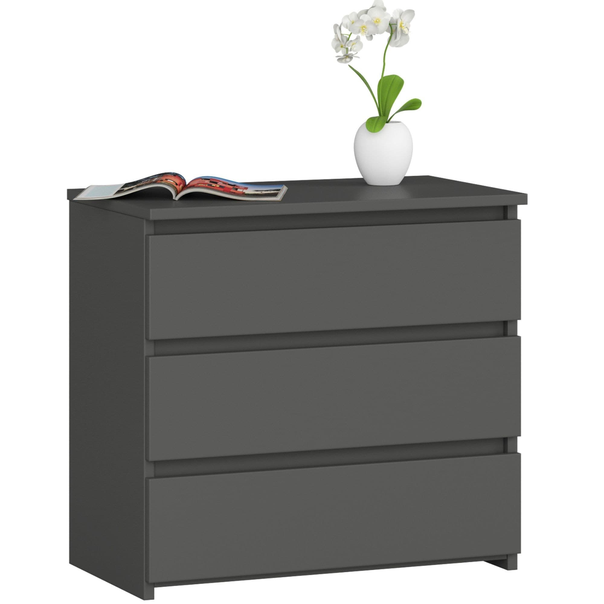 Komoda CL3 60 cm grafitově šedá 1