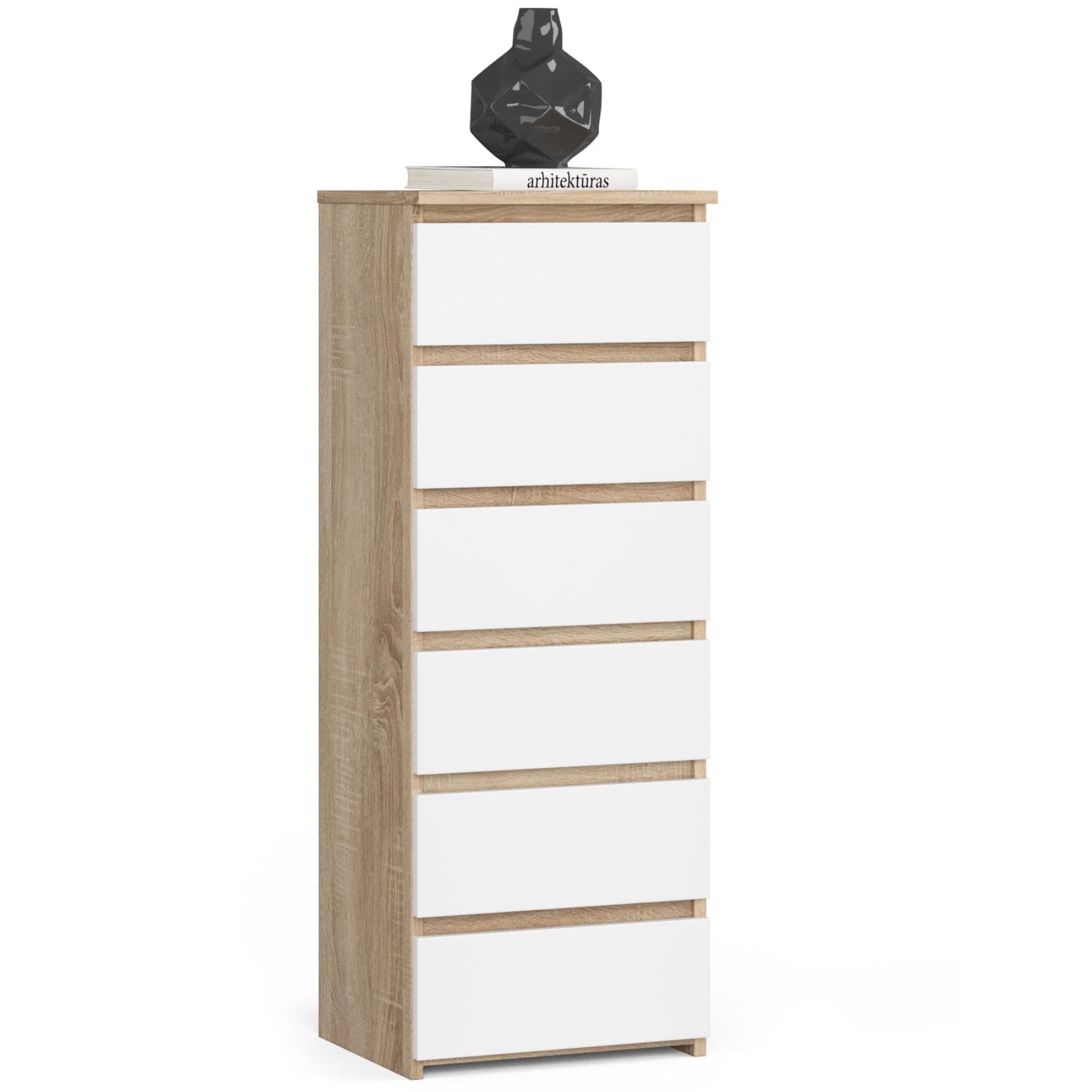 Komoda CL6 40 cm dub sonoma/biela 1