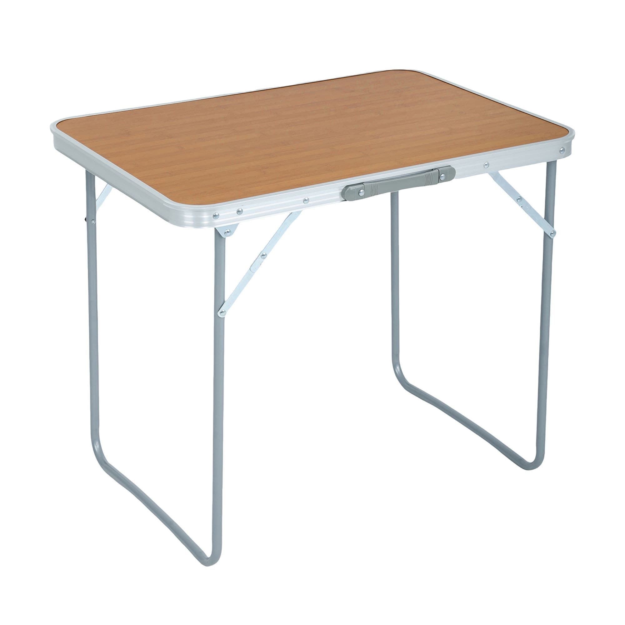 Kempingový stolík ARES 70x50 cm hnedý