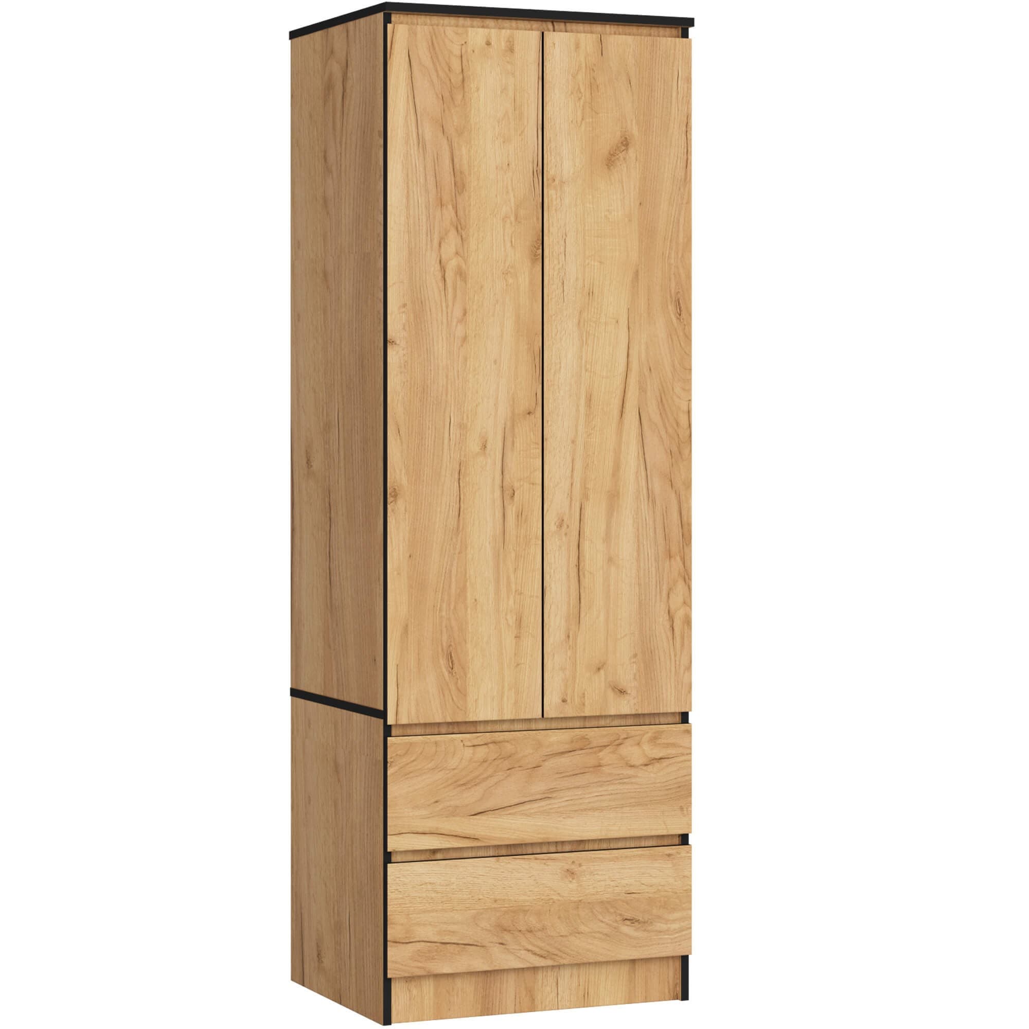 Šatníková skriňa STAR 60 cm dub craft zlatý 1