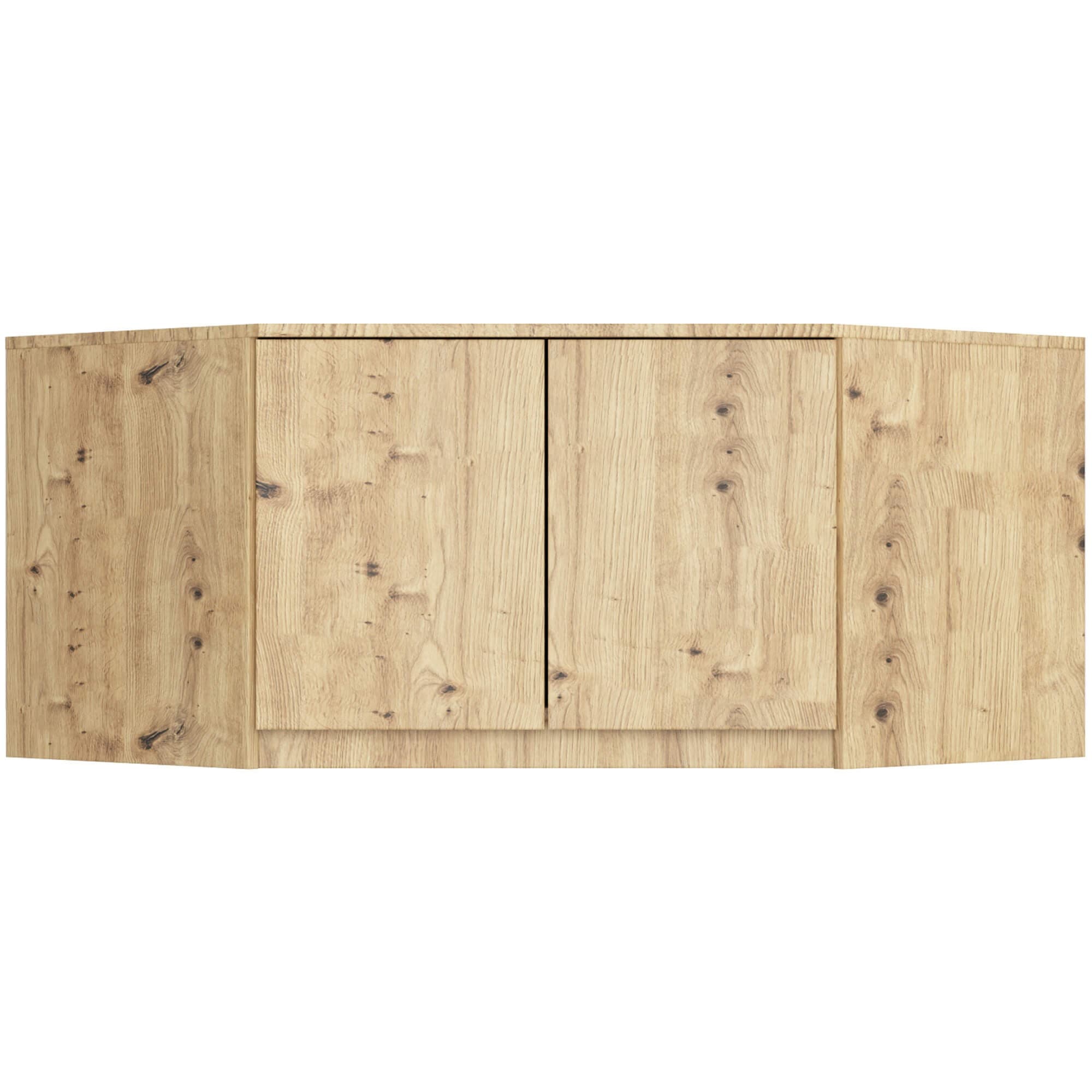 Nadstavec na rohovú šatníkovú skriňu CLP 100 cm dub artisan 1