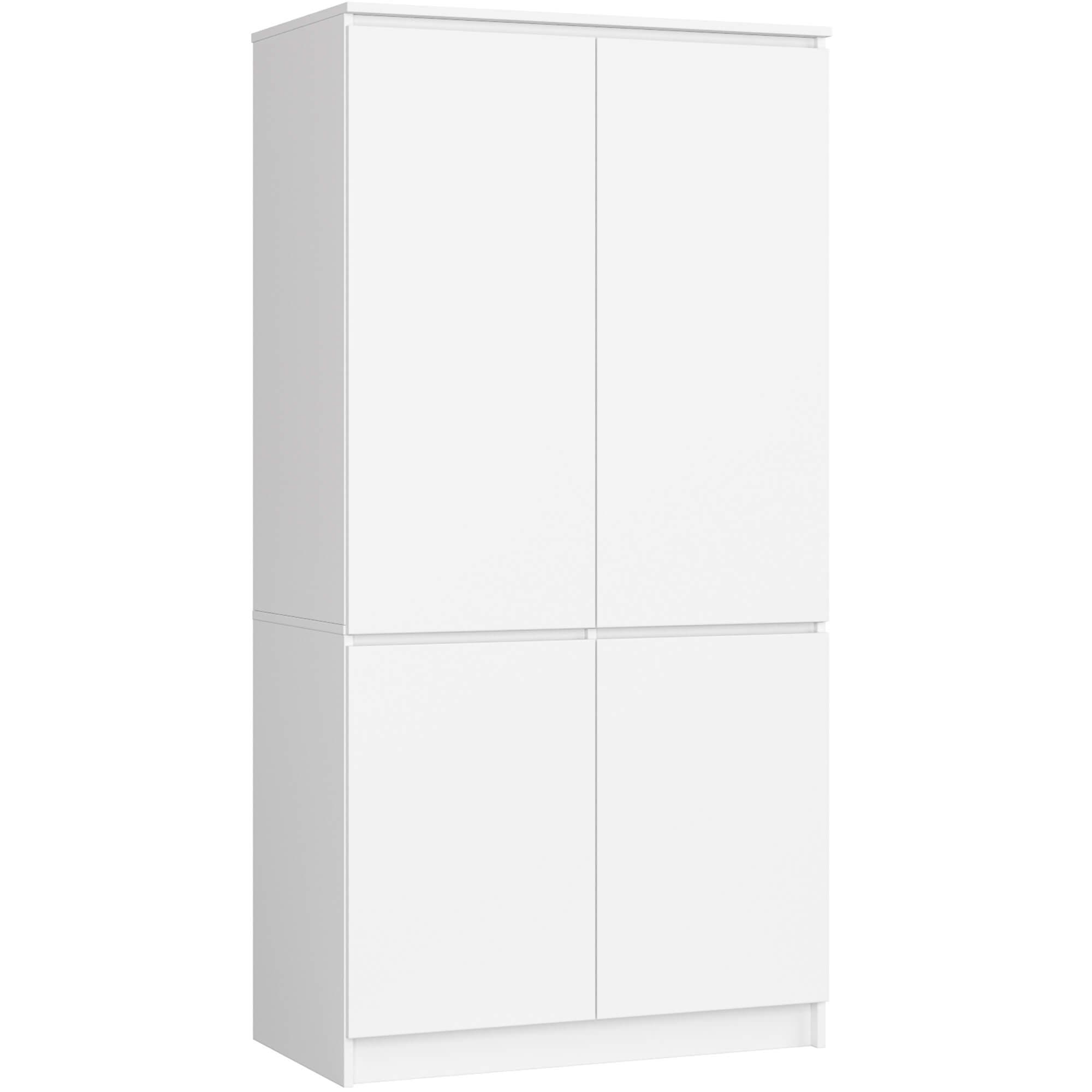 Šatníková skriňa CLP S90/4D biela 1