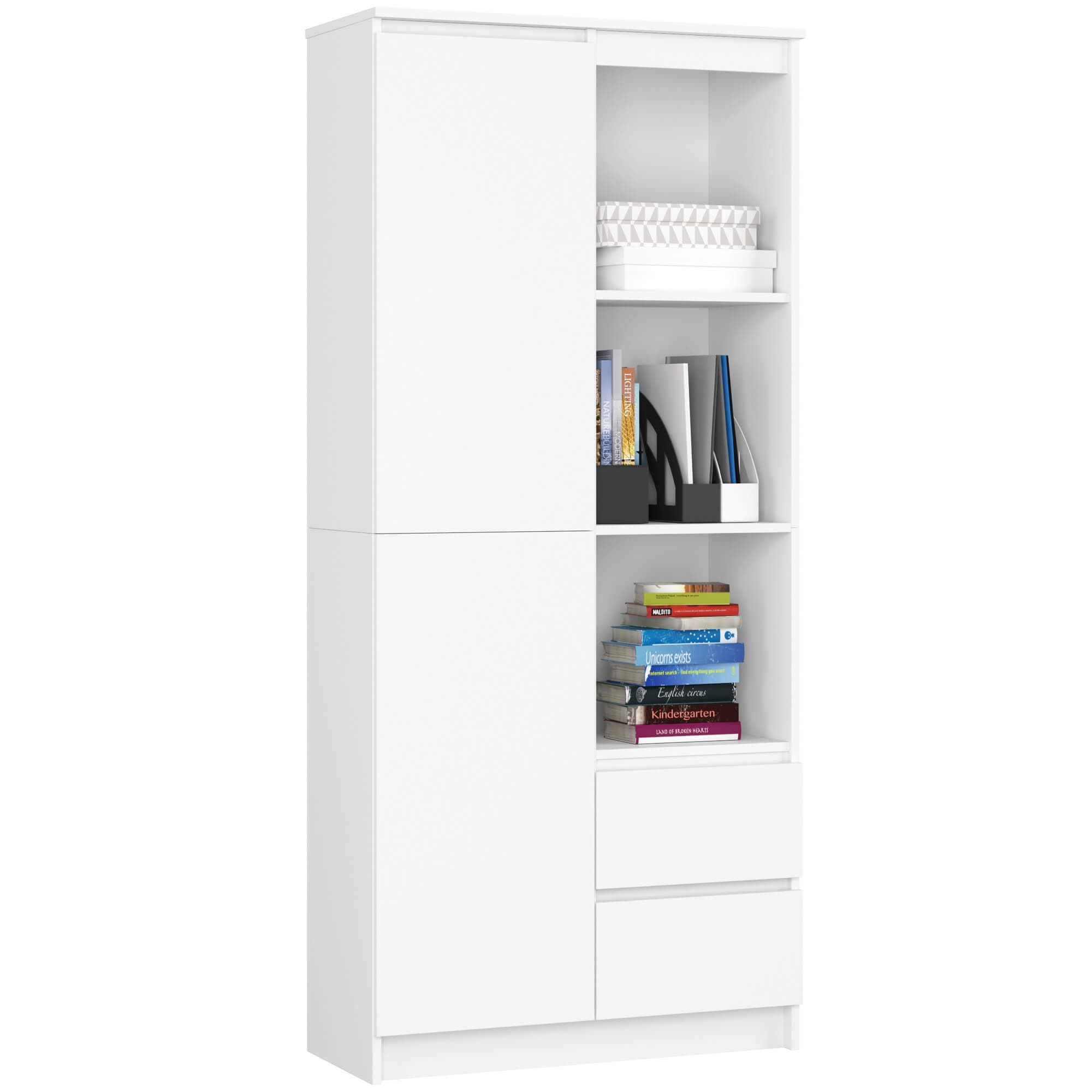 Skriňa Rexa 80 cm biela 1