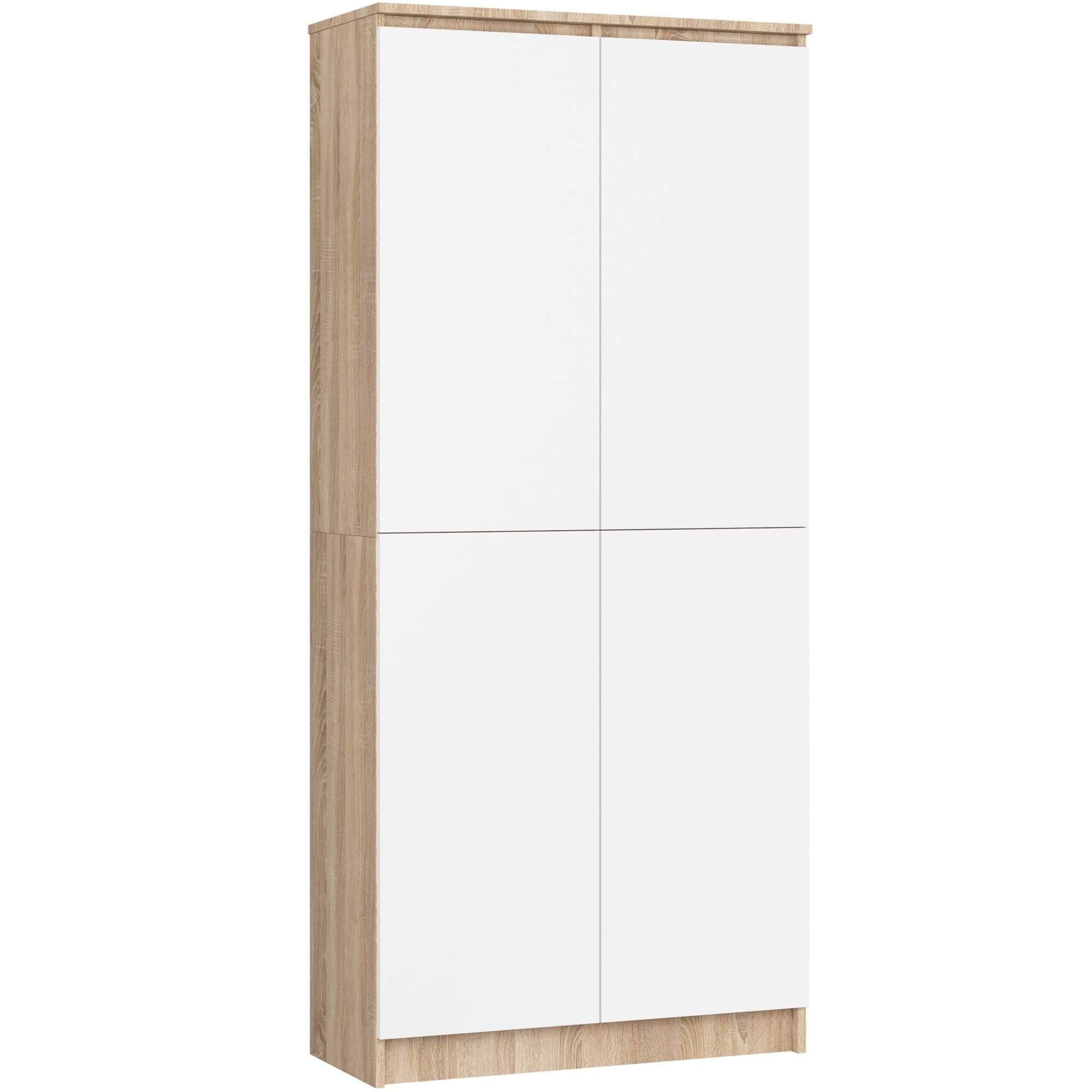 Skriňa Rexa III 80 cm dub sonoma/biela 1
