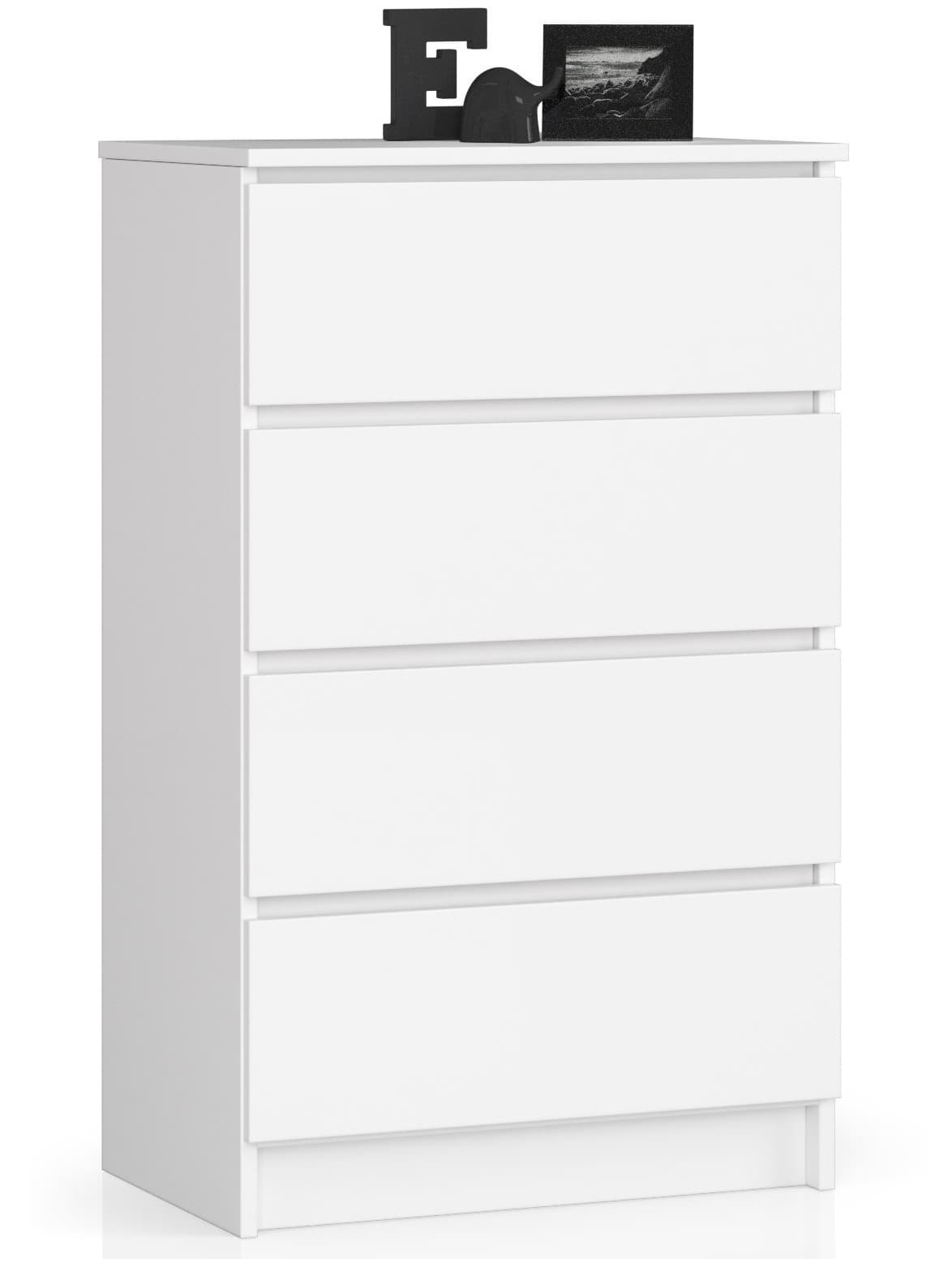 Komoda Kuba 60 cm - 4 zásuvky biela 1