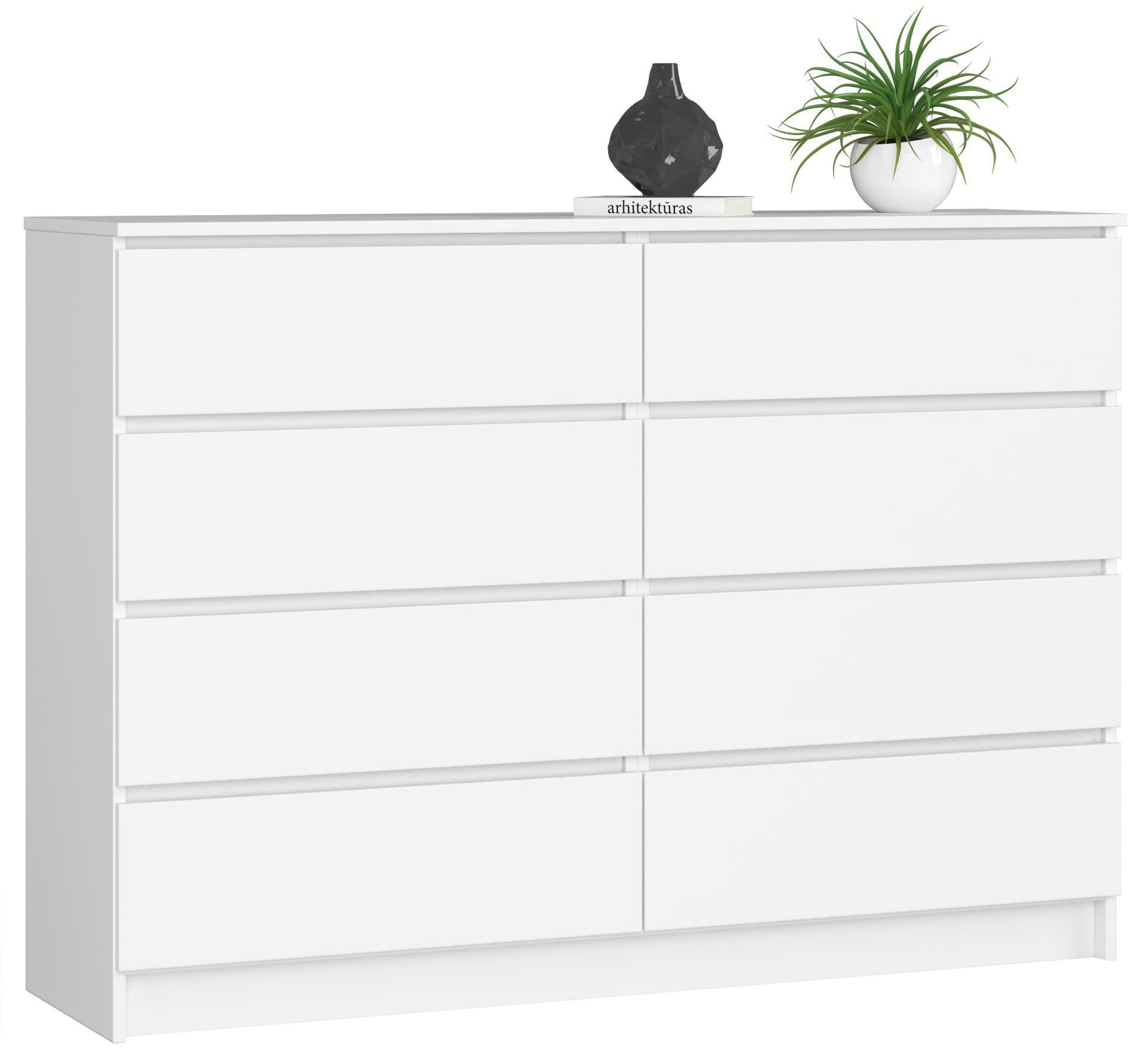Komoda Rollo X 140 cm biela matná 1