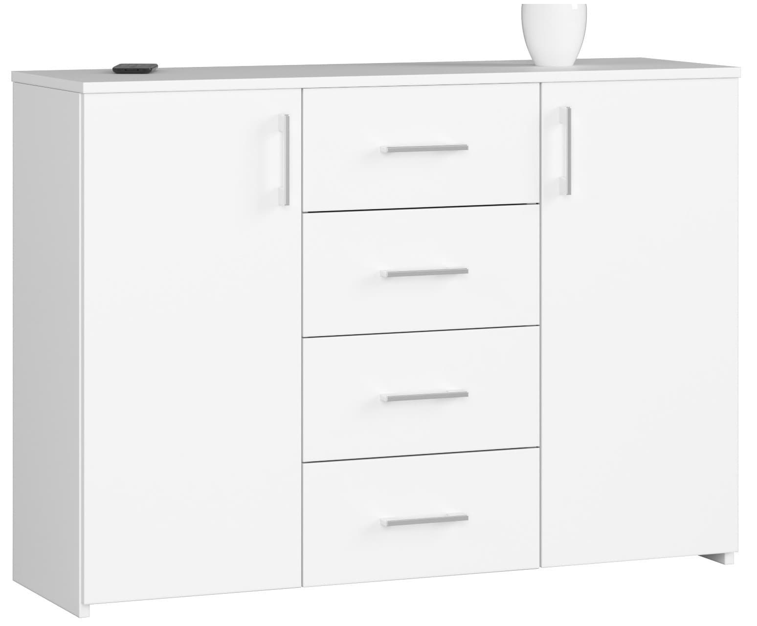 Komoda Torvi K 110 cm biela matná
