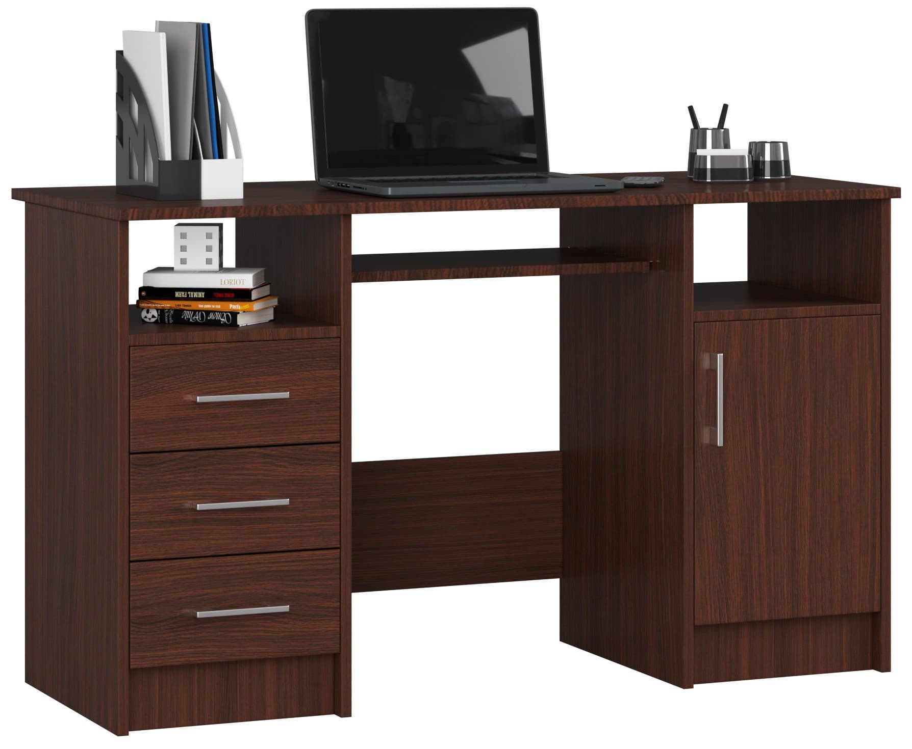 Volně stojící psací stůl Ana 124 cm wenge