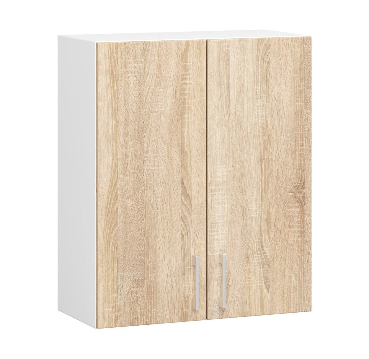 Kuchynská závesná skrinka Š 60cm D2 H720 Artus biela/sonoma 1