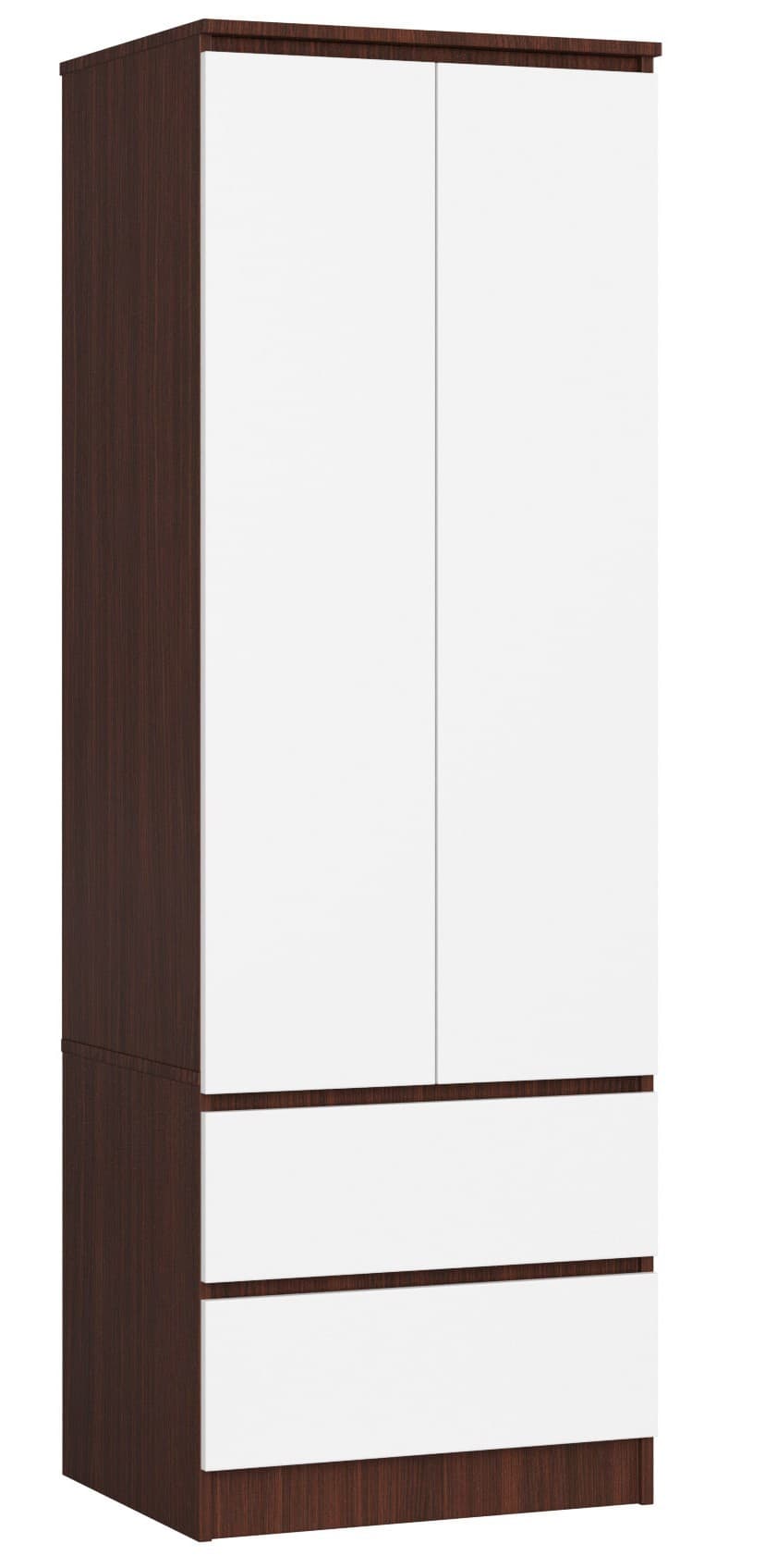 Šatníková skriňa Star 60 cm wenge/biela