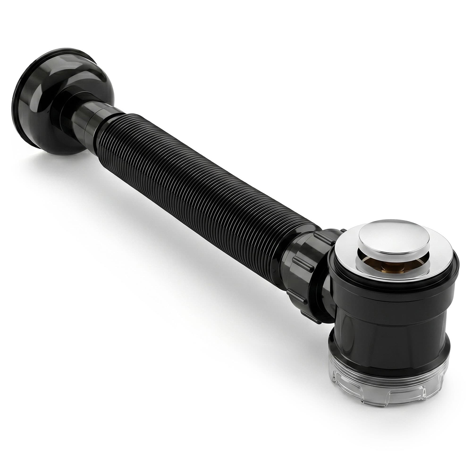 Umývadlový sifón click-clack s výpusťou Sarah chróm 1