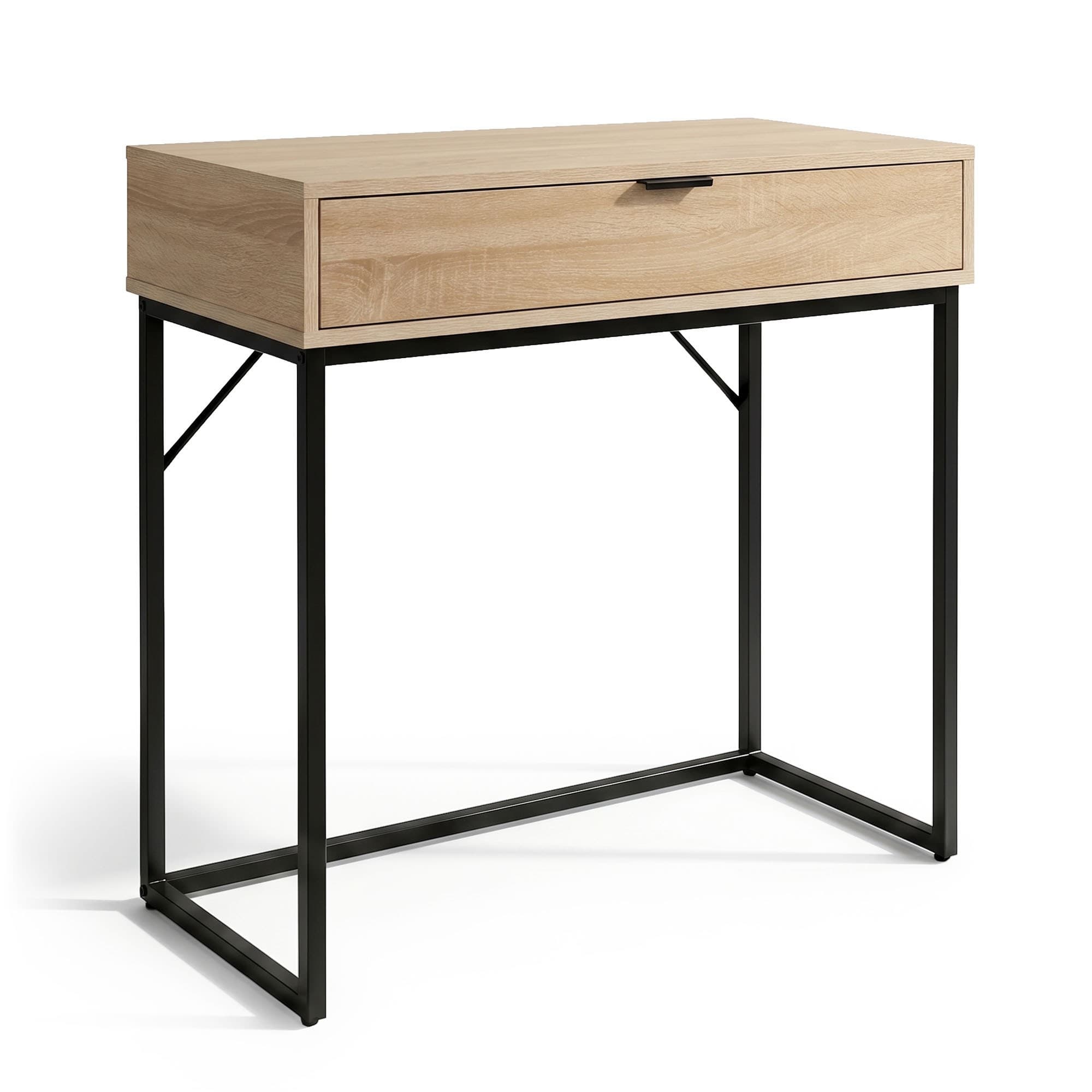 Konzolový stolík Modena 80 cm čierny/dub Sonoma 1