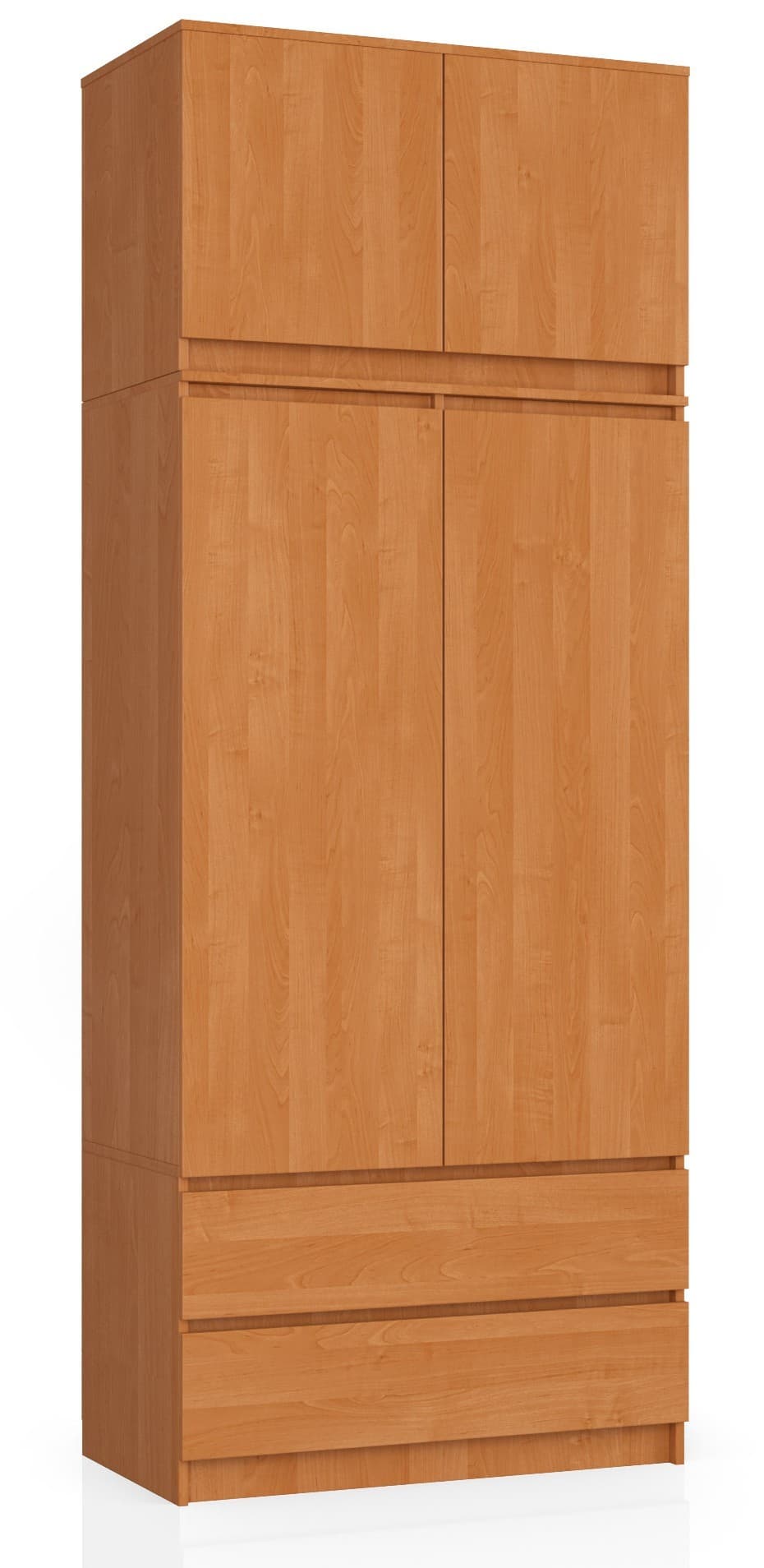 Šatní skříň s nástavcem Star 90 cm olše 1