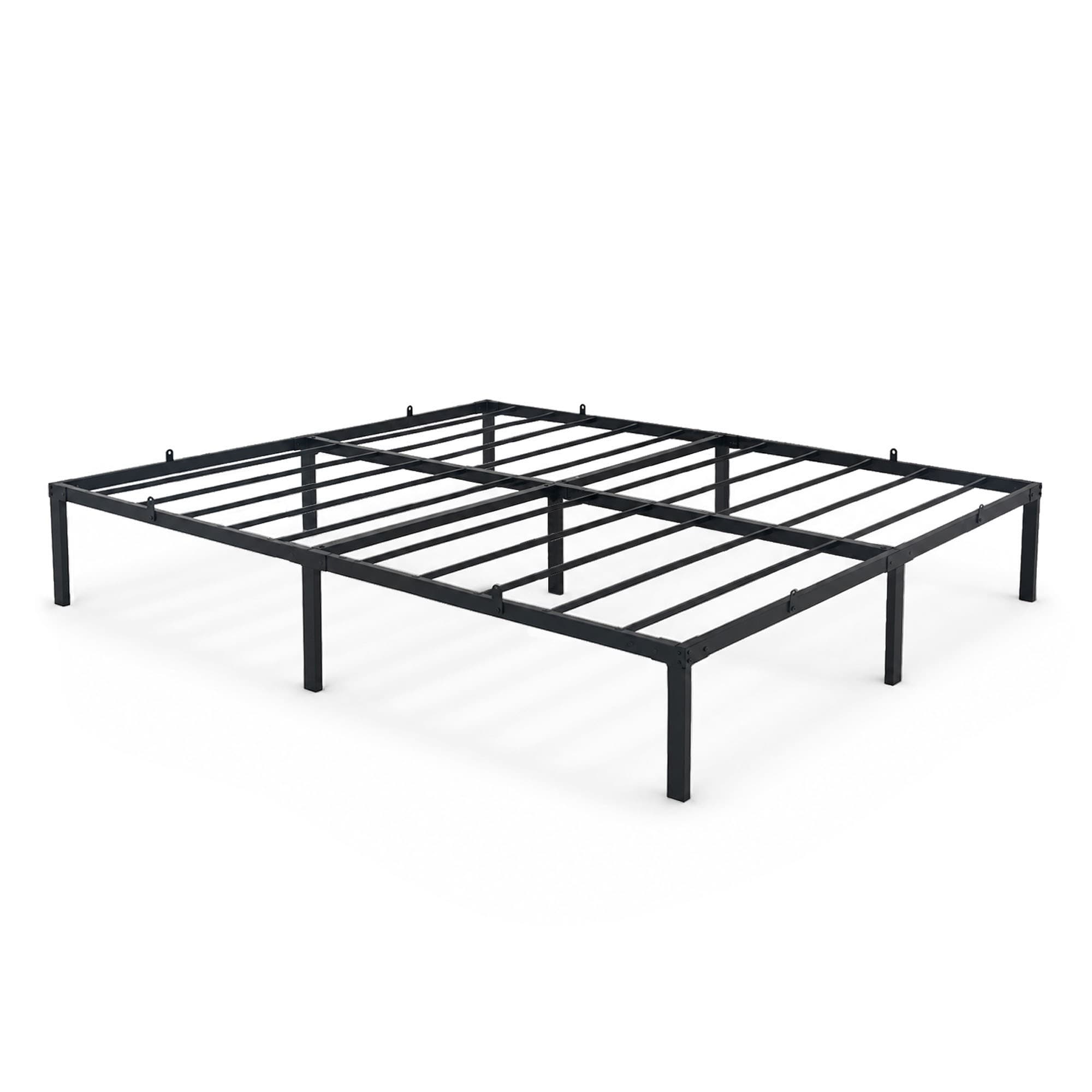 Skládací kovový rám postele Lowa 160x200 černý 1