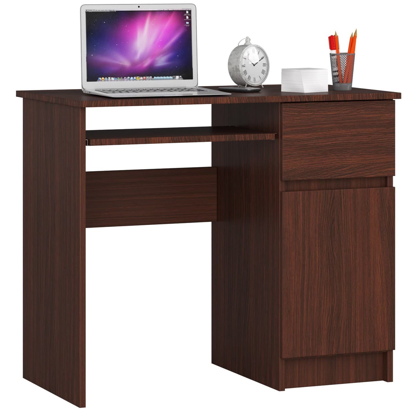 Písací stôl PIKSEL 90 cm wenge pravý